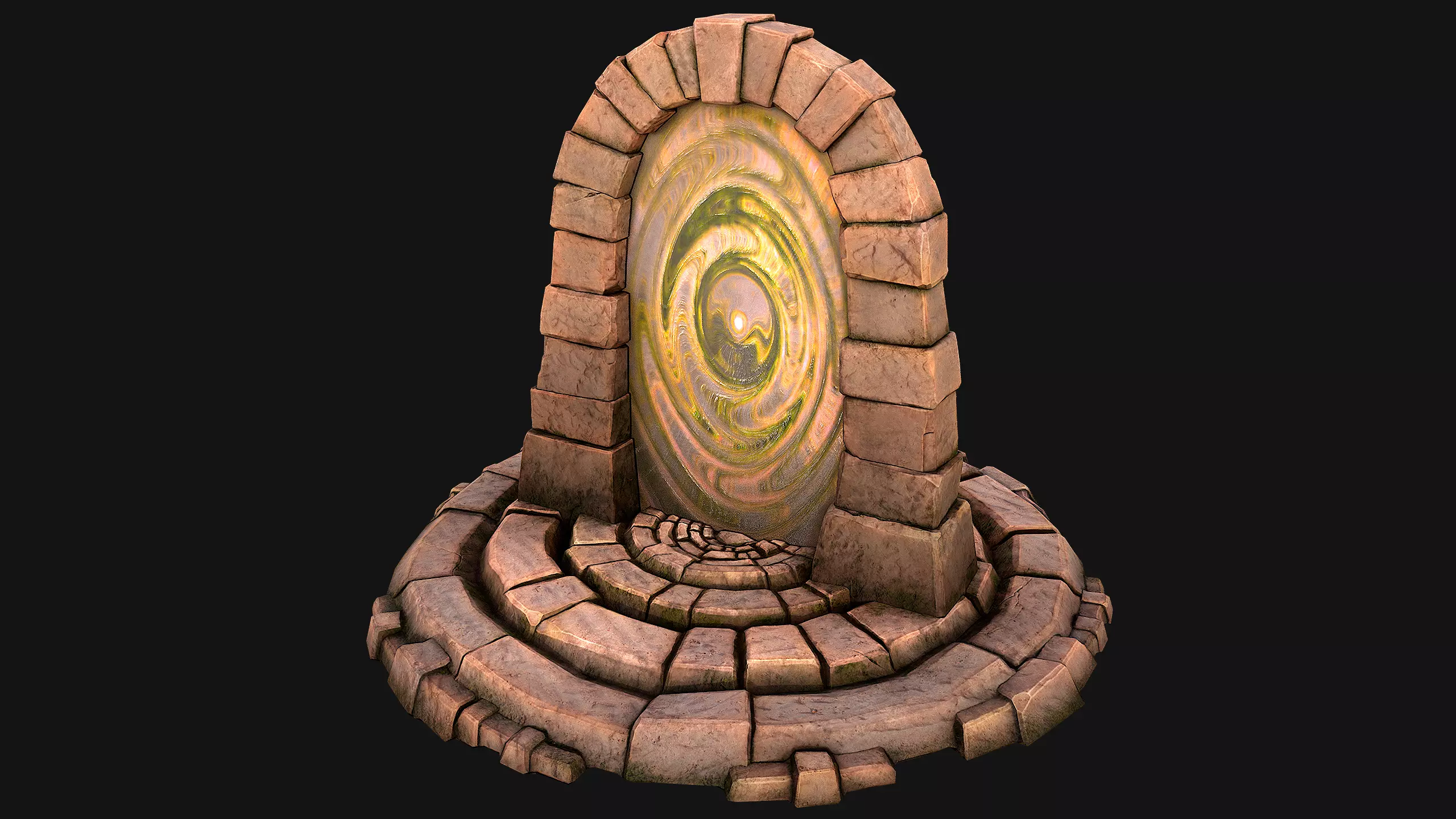 Teleport in the Desert of the Sands of Time for Unreal and Unity Low-poly 3D model_0