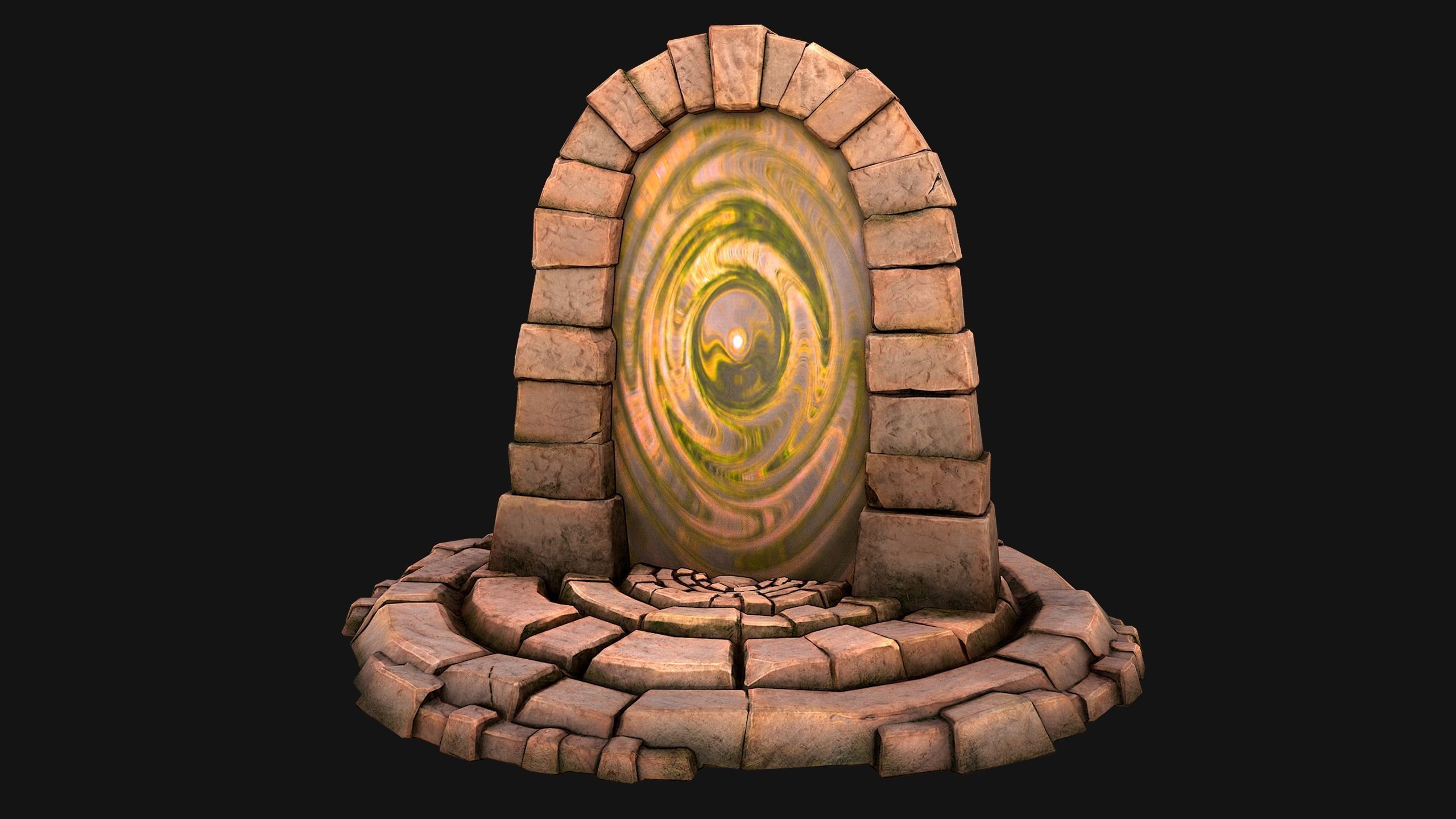 Teleport in the Desert of the Sands of Time for Unreal and Unity Low-poly 3D model_16