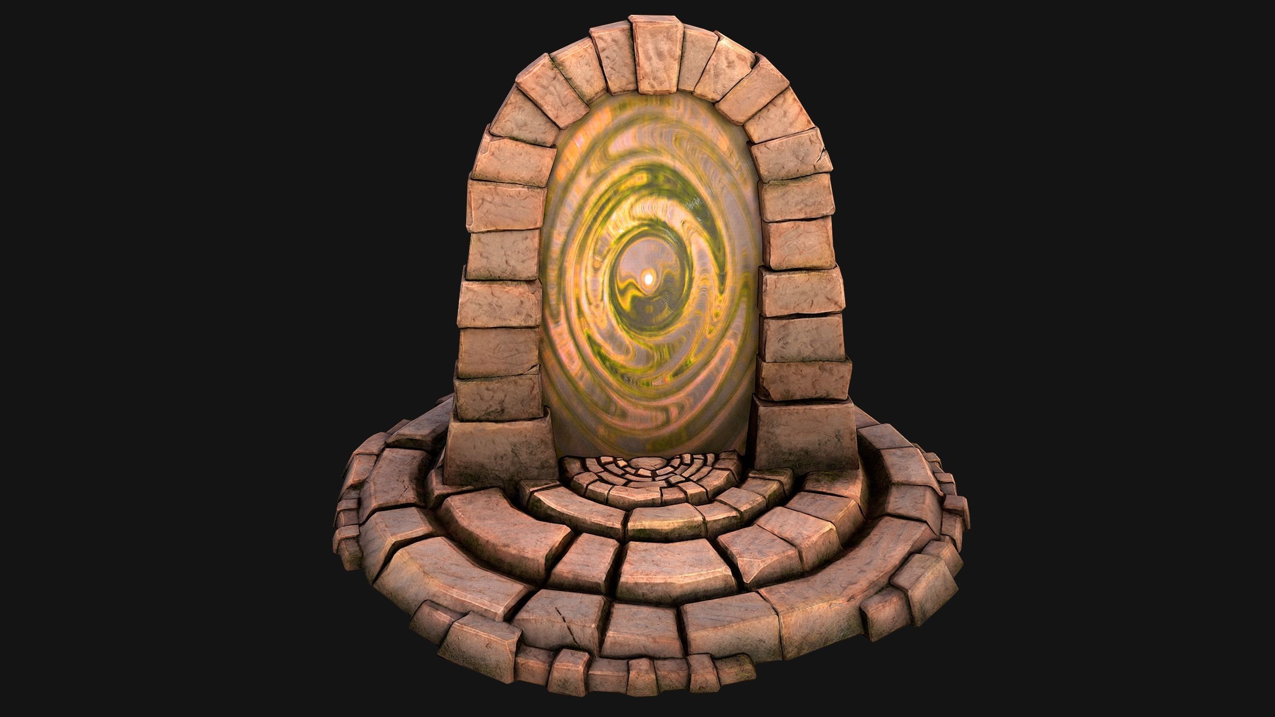 Teleport in the Desert of the Sands of Time for Unreal and Unity Low-poly 3D model_15