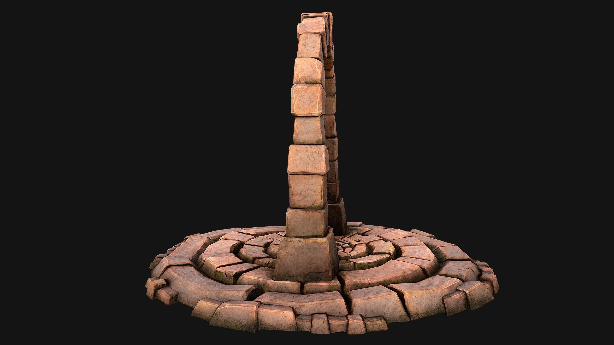 Teleport in the Desert of the Sands of Time for Unreal and Unity Low-poly 3D model_10