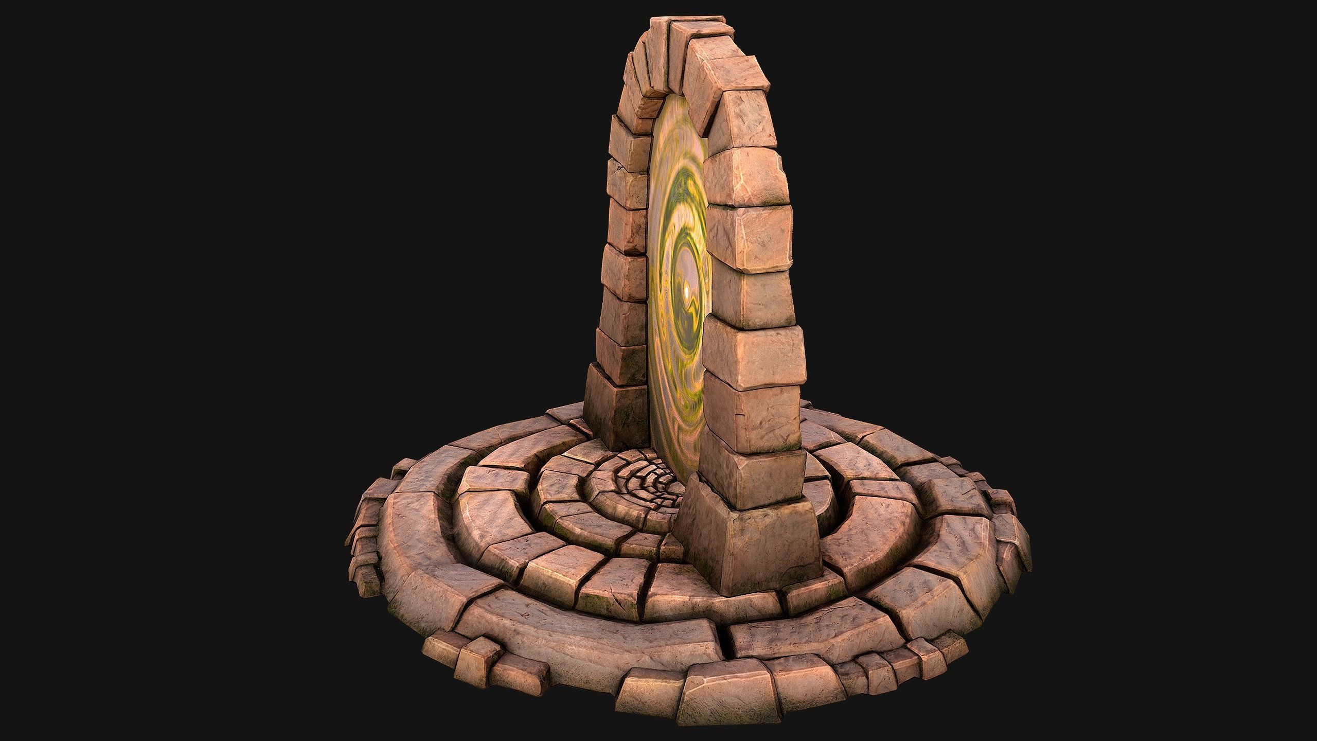 Teleport in the Desert of the Sands of Time for Unreal and Unity Low-poly 3D model_8