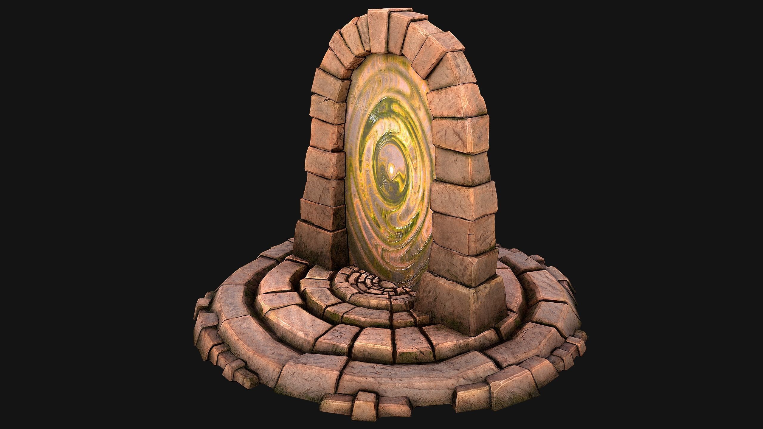 Teleport in the Desert of the Sands of Time for Unreal and Unity Low-poly 3D model_6