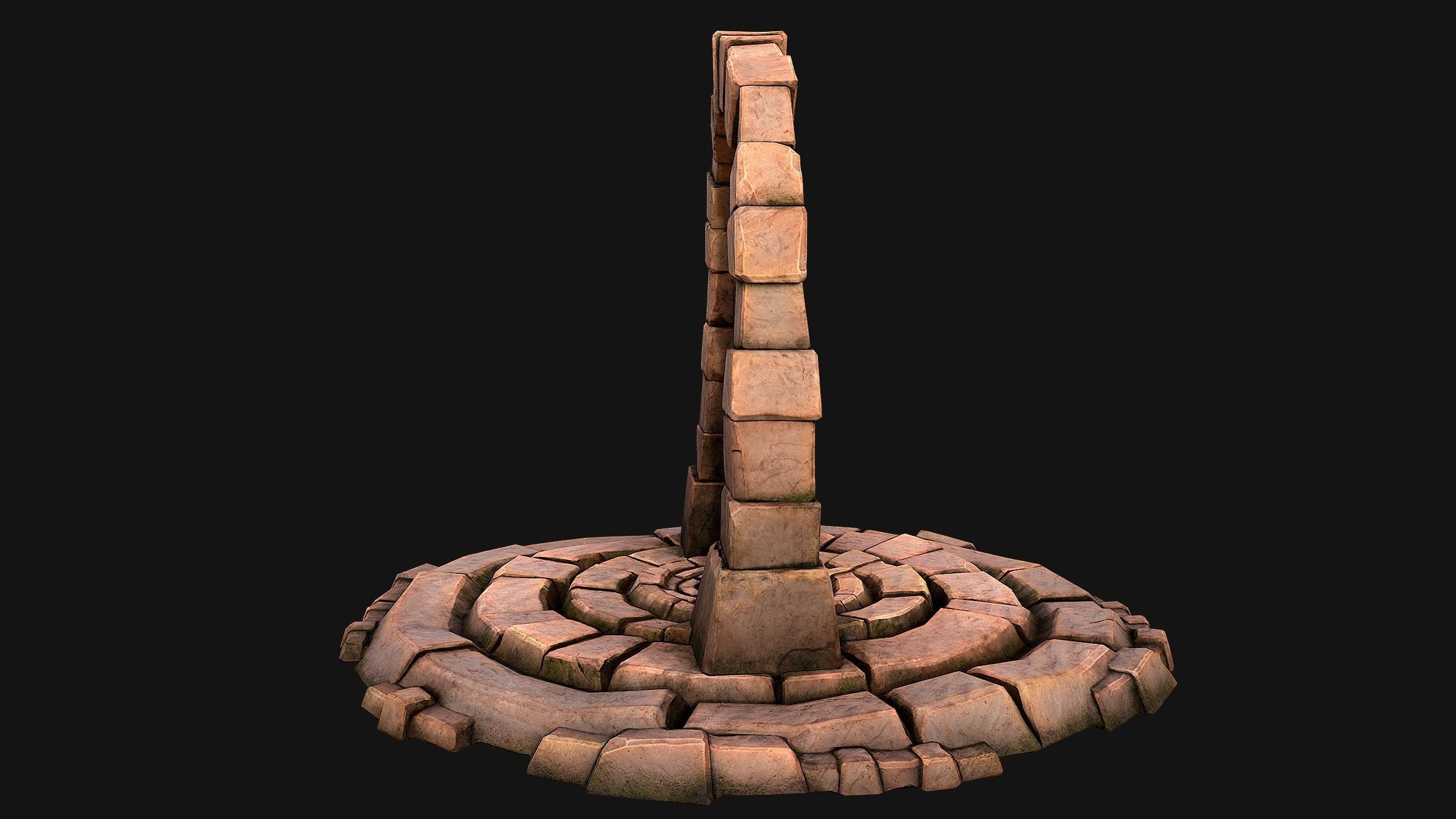 Teleport in the Desert of the Sands of Time for Unreal and Unity Low-poly 3D model_9