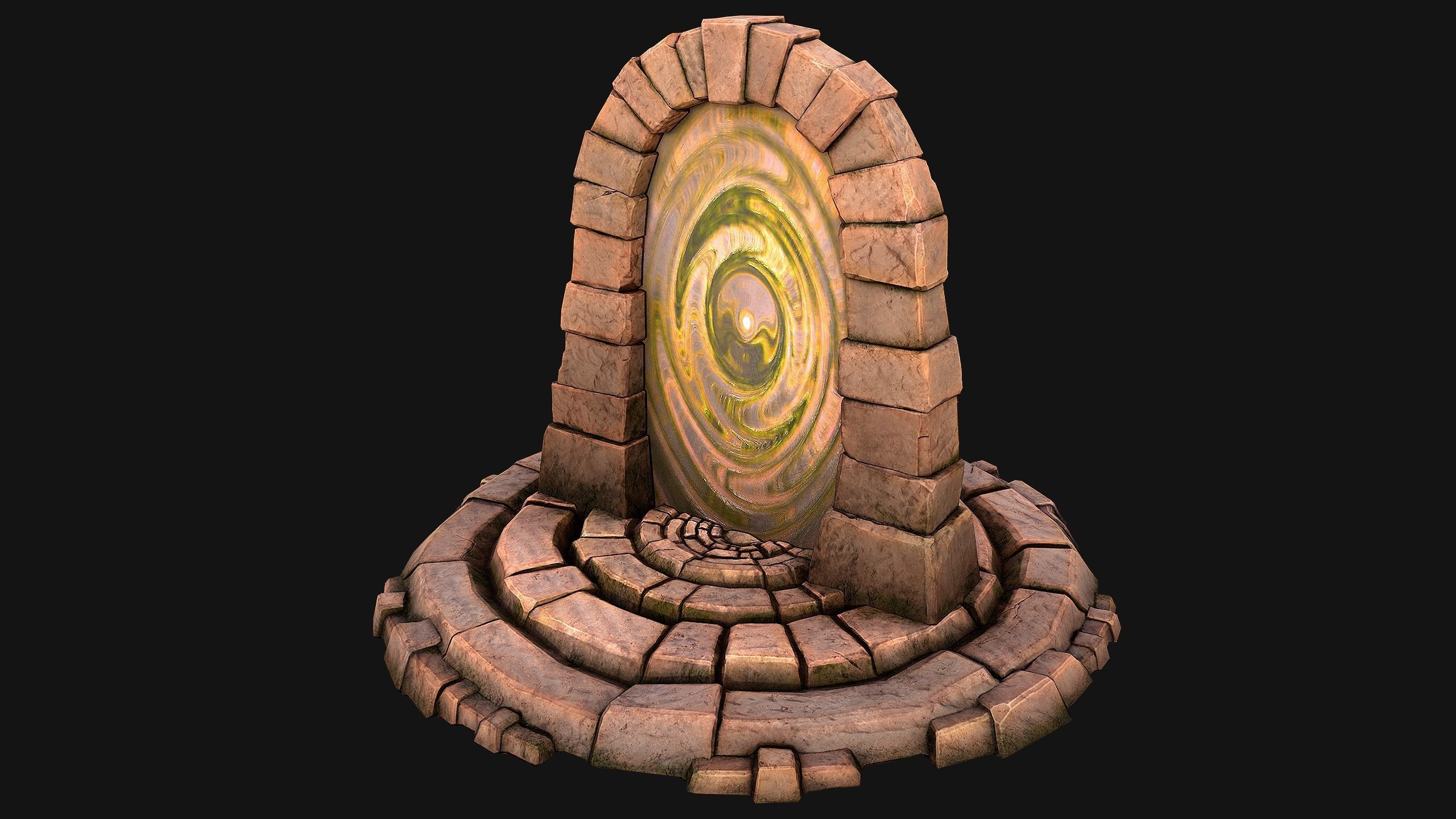 Teleport in the Desert of the Sands of Time for Unreal and Unity Low-poly 3D model_5