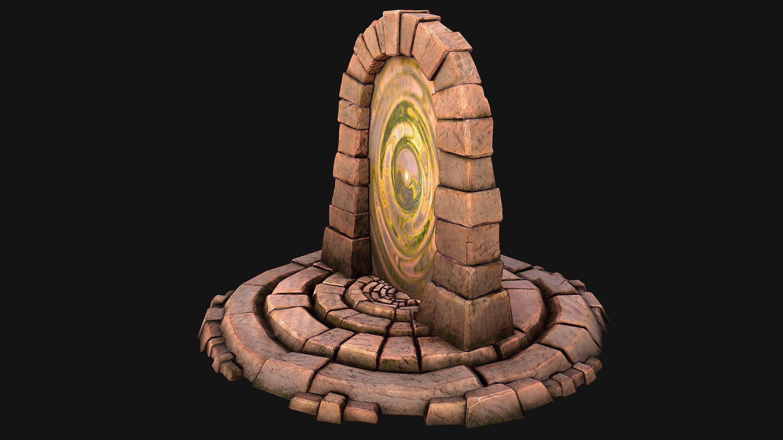 Teleport in the Desert of the Sands of Time for Unreal and Unity Low-poly 3D model_7