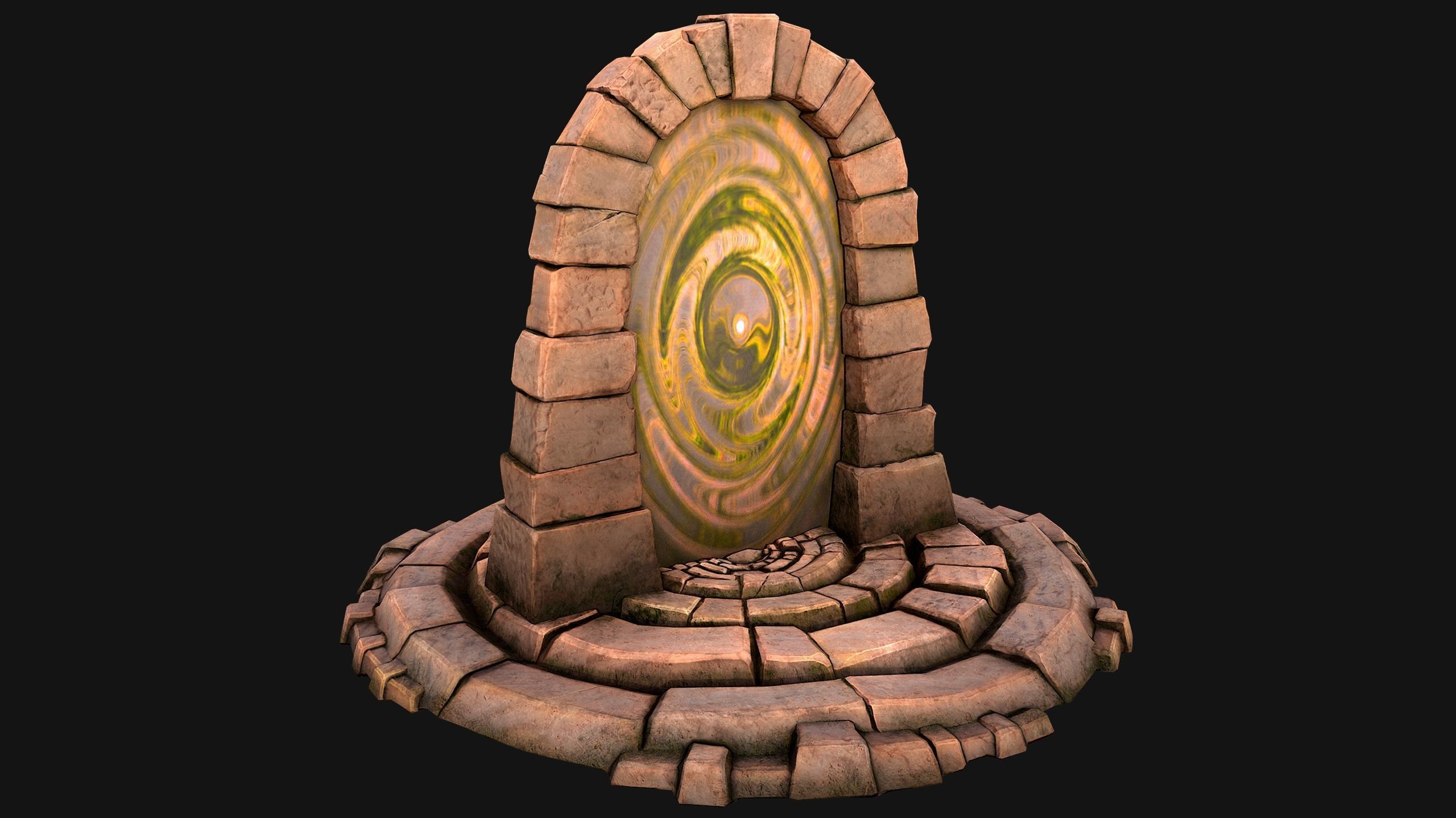 Teleport in the Desert of the Sands of Time for Unreal and Unity Low-poly 3D model_23