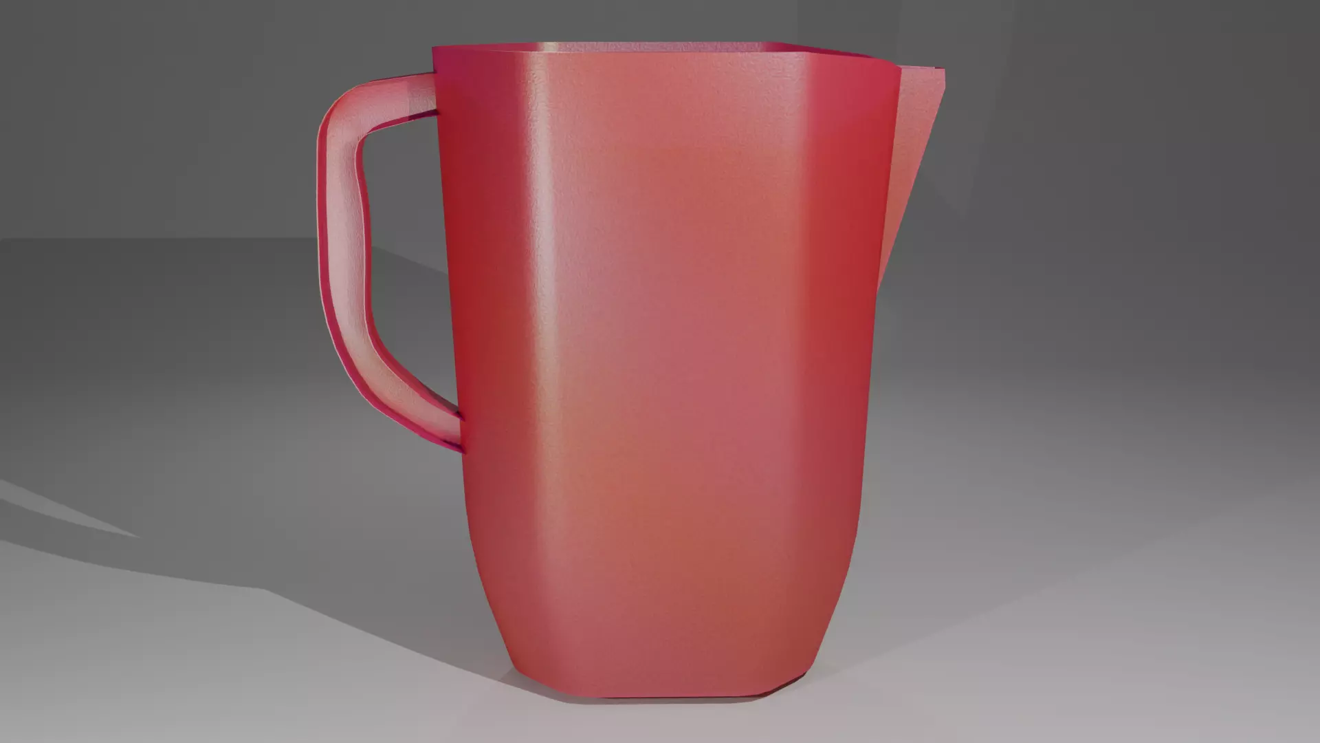 Red Plastic Jug 3D Model Free 3D model_0