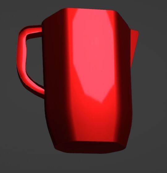 Red Plastic Jug 3D Model Free 3D model_3