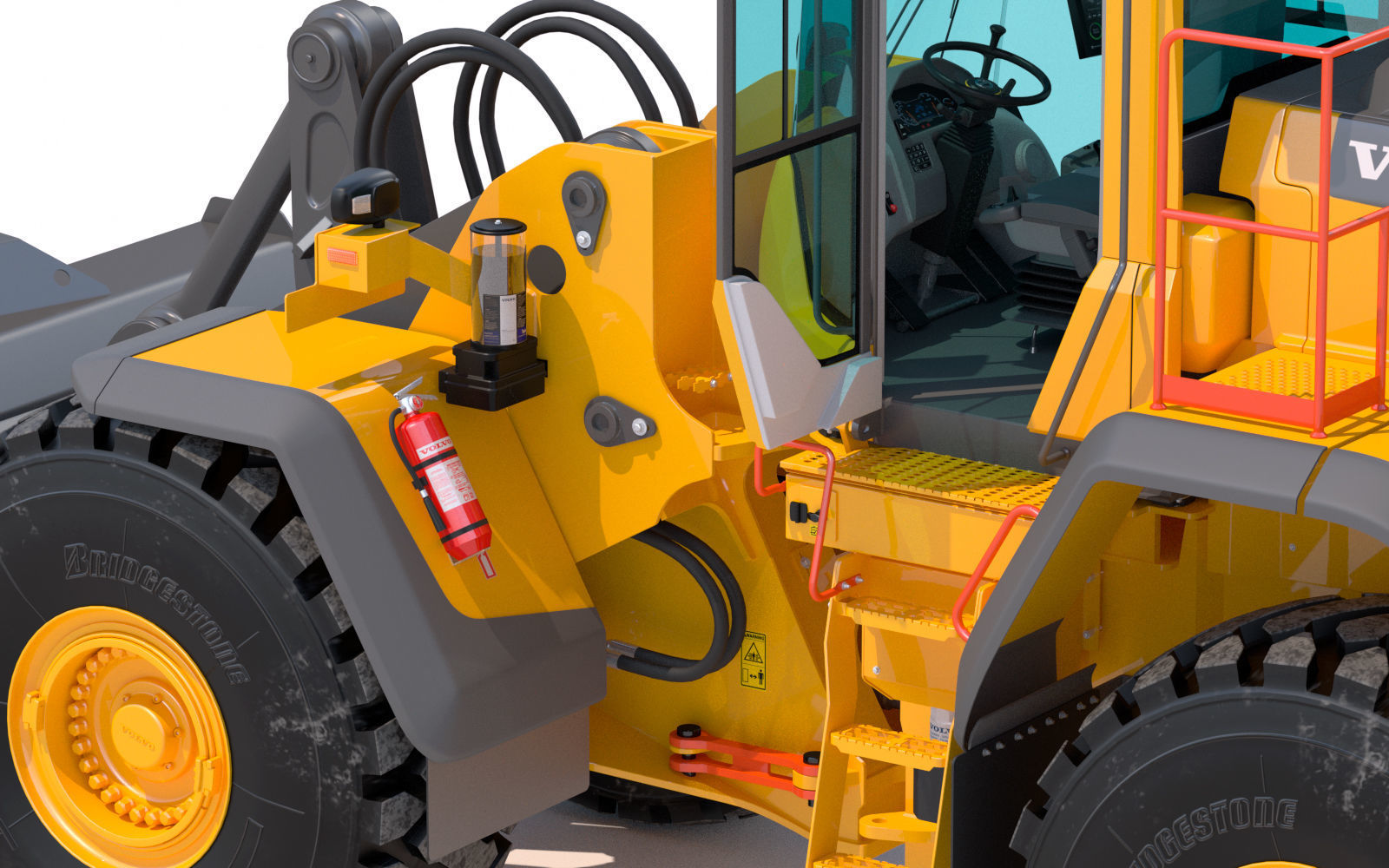 Wheel loader Volvo L150H  3D model_13