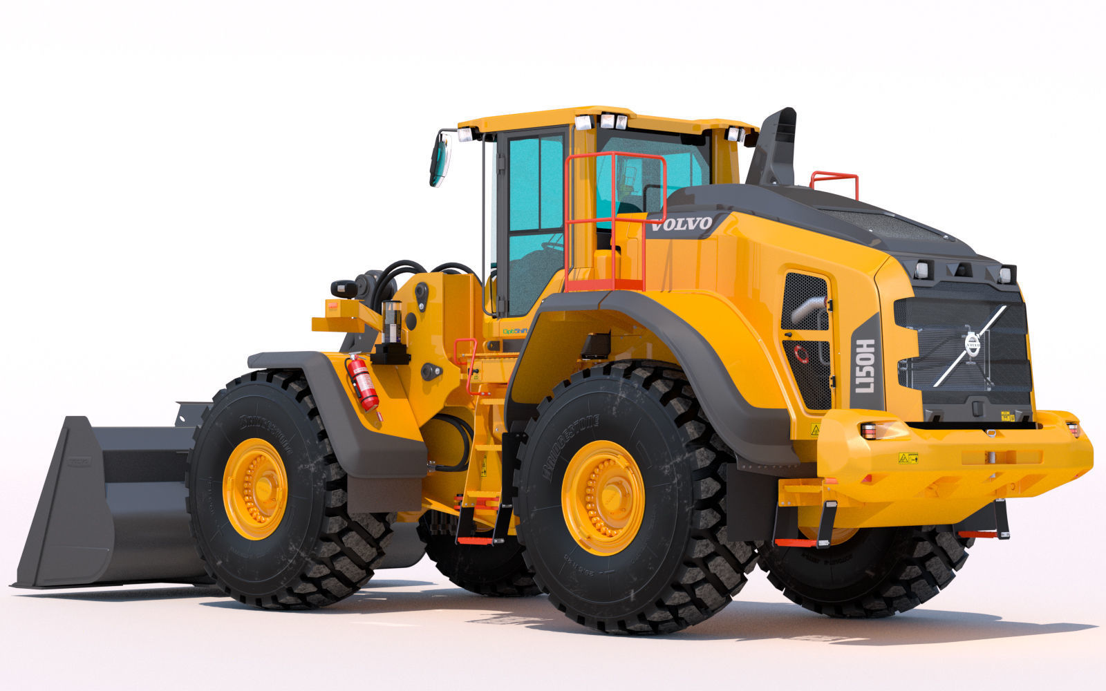 Wheel loader Volvo L150H  3D model_3