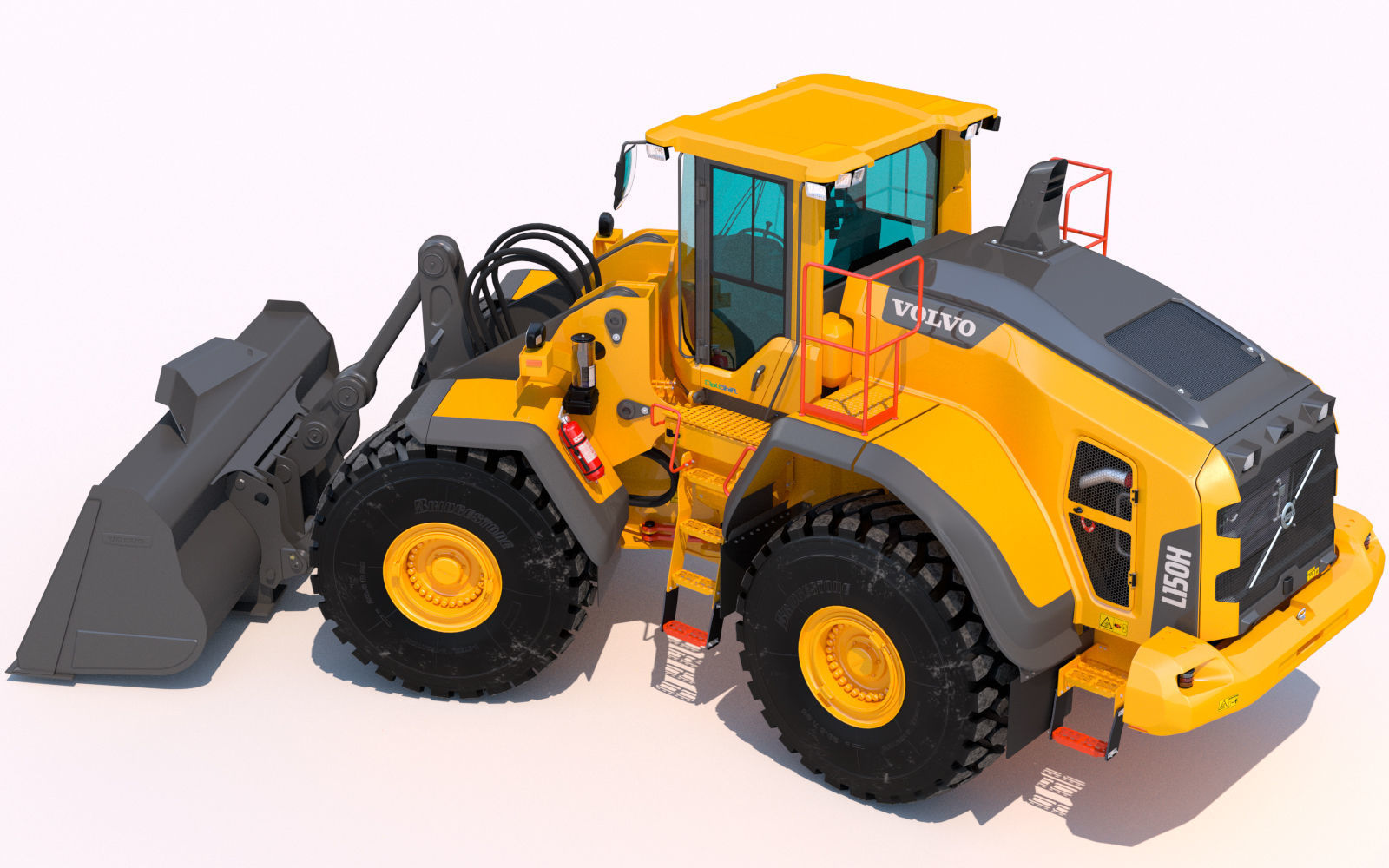 Wheel loader Volvo L150H  3D model_9