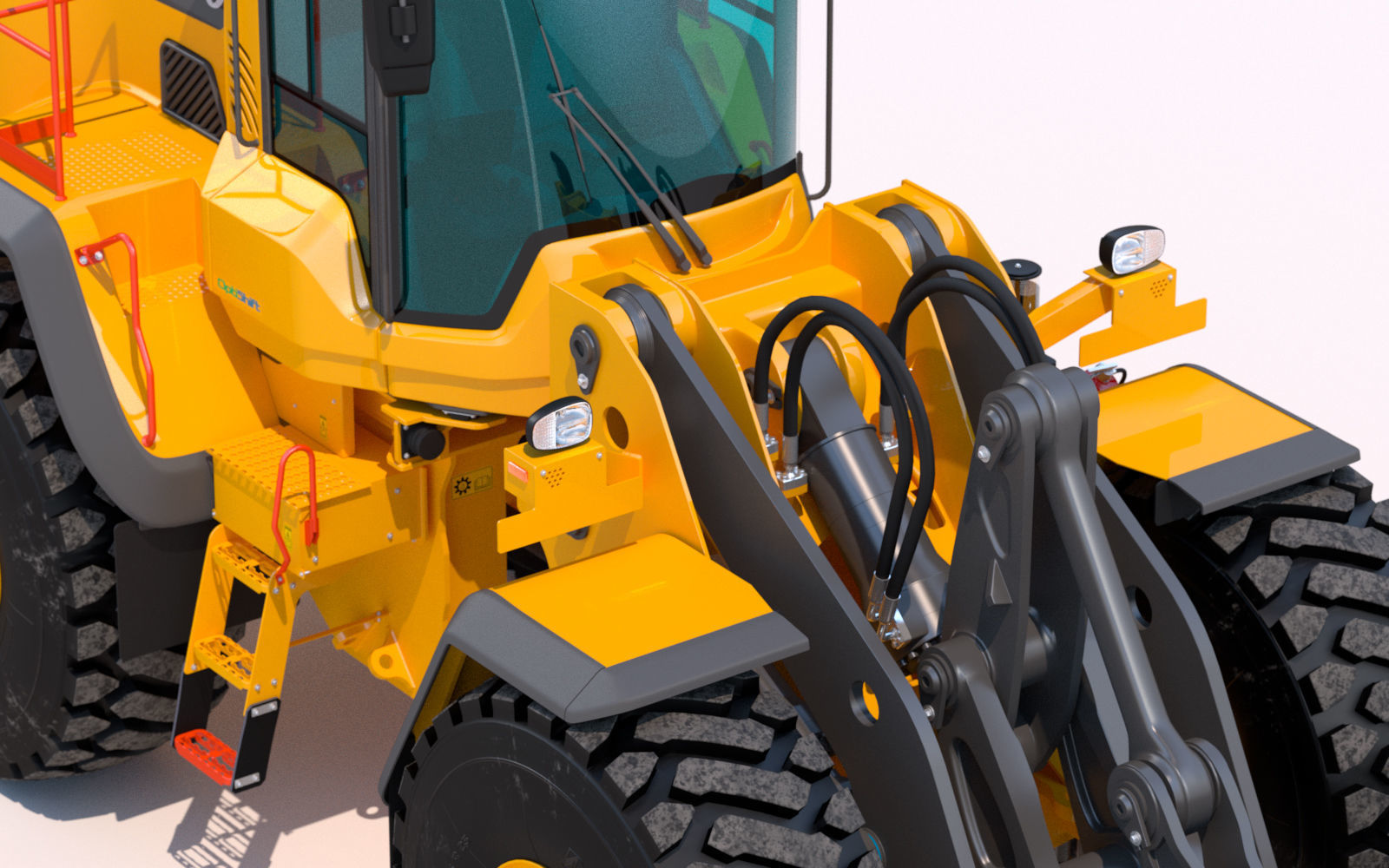 Wheel loader Volvo L150H  3D model_11