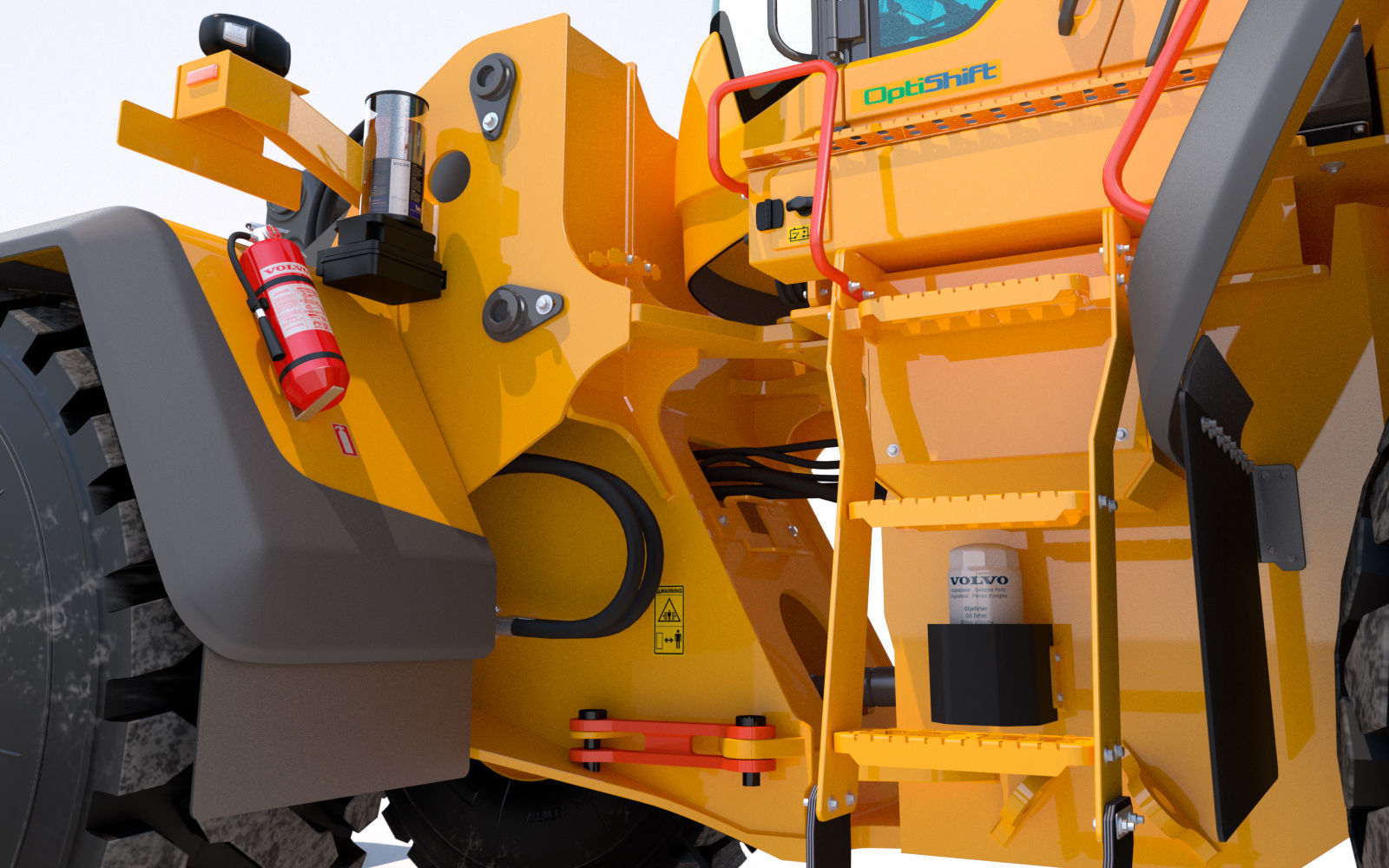 Wheel loader Volvo L150H  3D model_15