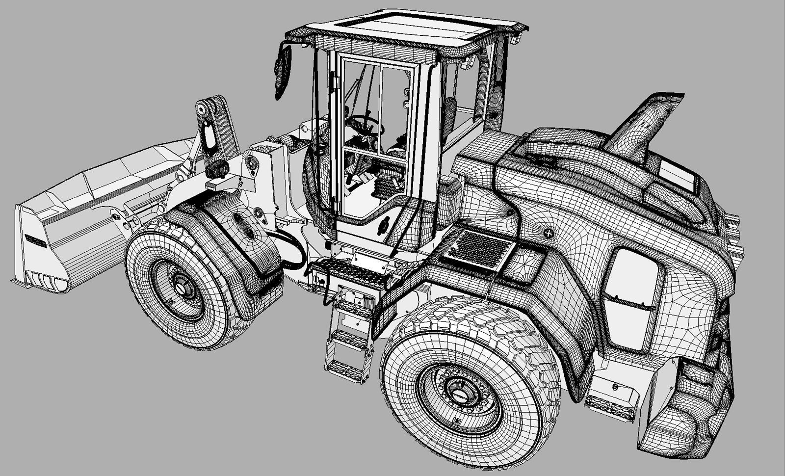 Wheel loader Volvo L150H  3D model_20