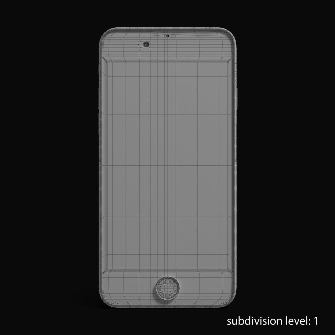 Apple iPhone 6 Gold Low-poly 3D model_31