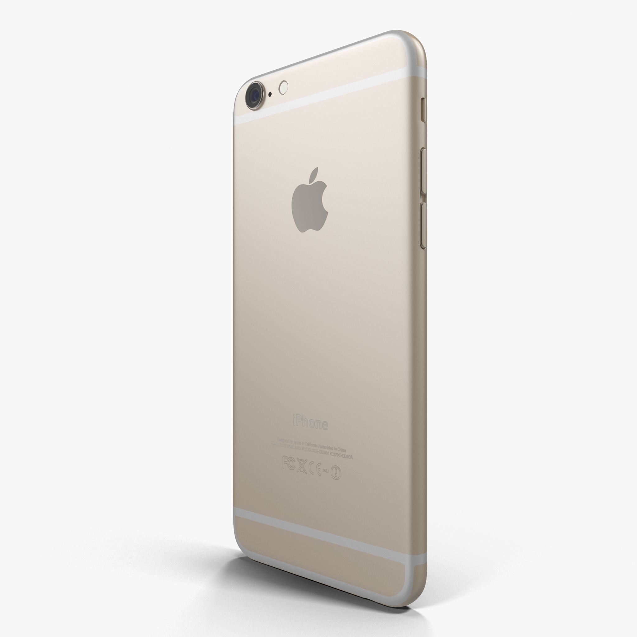 Apple iPhone 6 Gold Low-poly 3D model_4