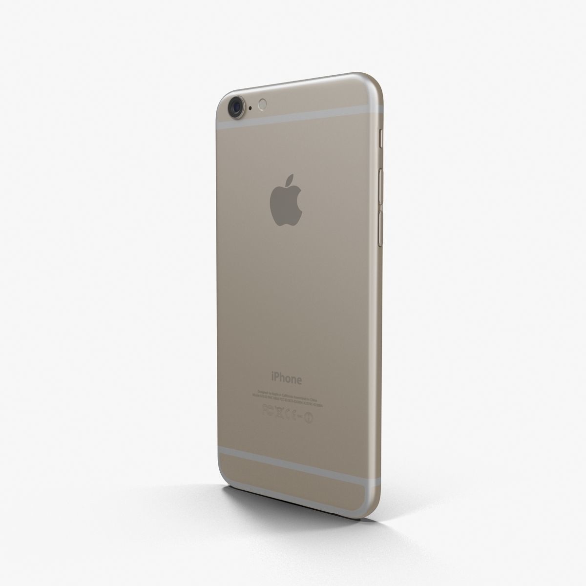 Apple iPhone 6 Gold Low-poly 3D model_13