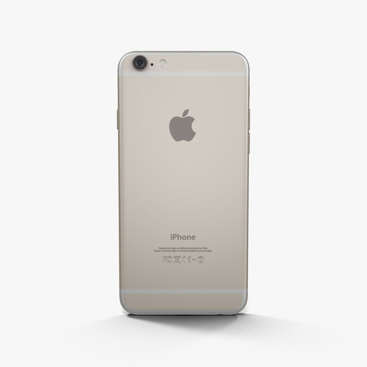 Apple iPhone 6 Gold Low-poly 3D model_14
