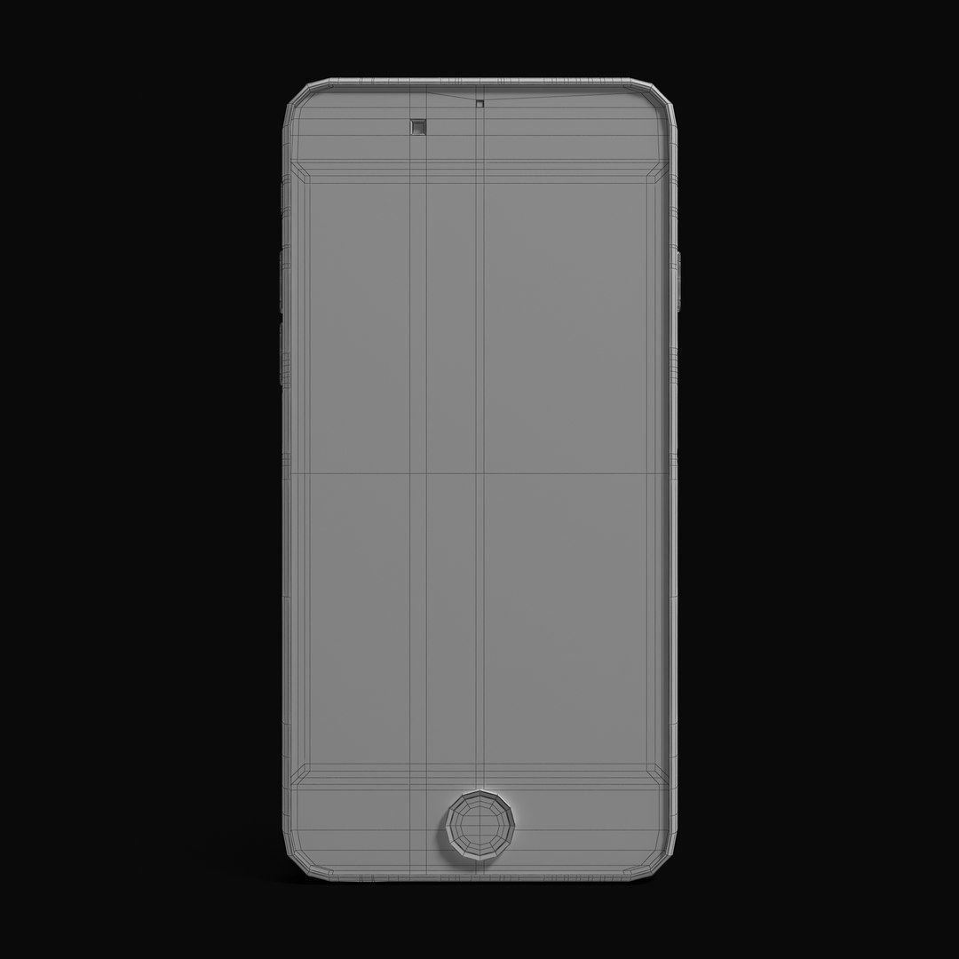 Apple iPhone 6 Gold Low-poly 3D model_20