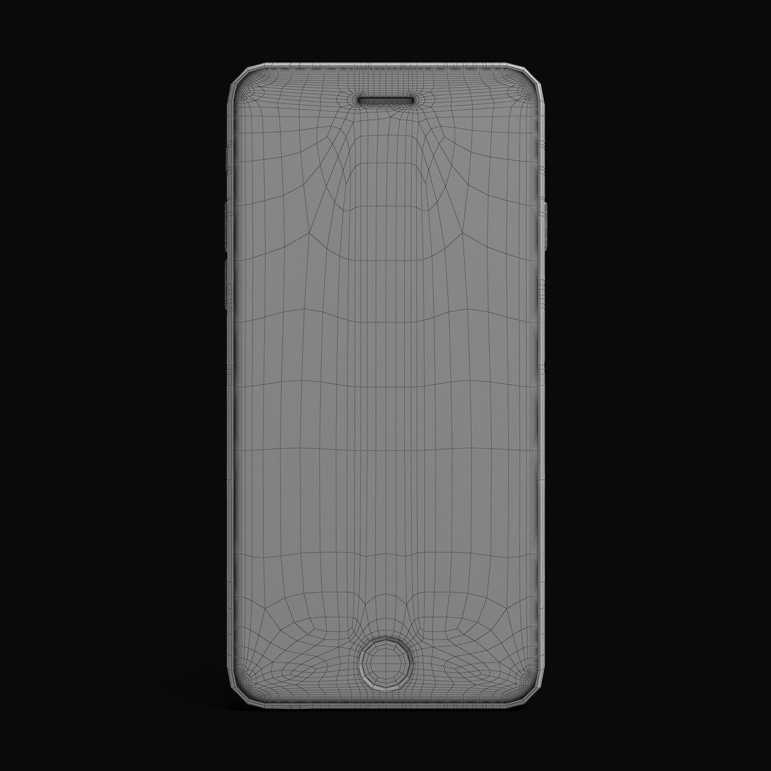 Apple iPhone 6 Gold Low-poly 3D model_19