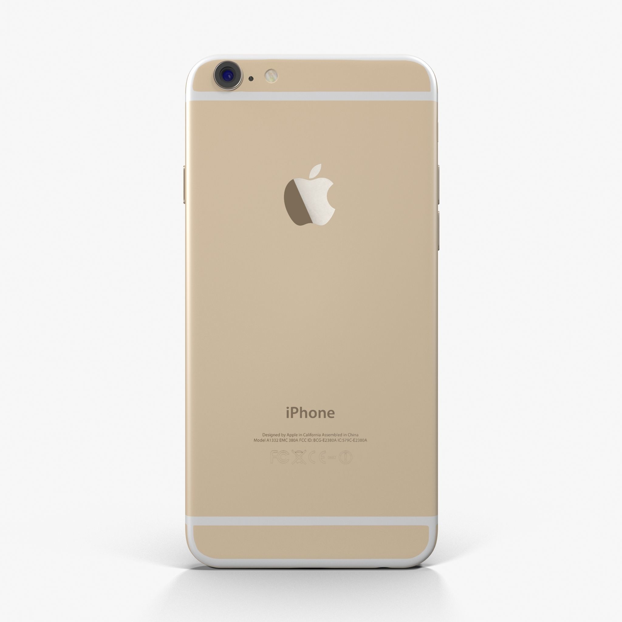 Apple iPhone 6 Gold Low-poly 3D model_1