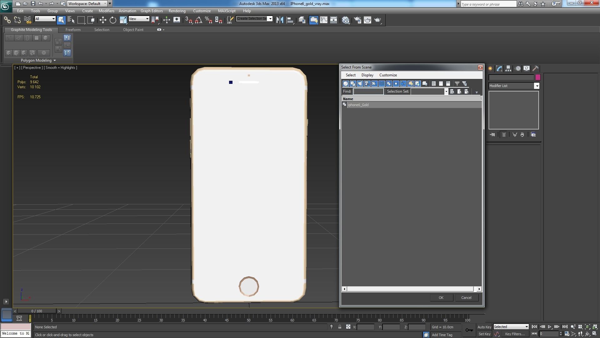 Apple iPhone 6 Gold Low-poly 3D model_32