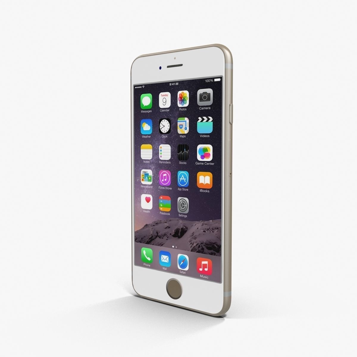 Apple iPhone 6 Gold Low-poly 3D model_18