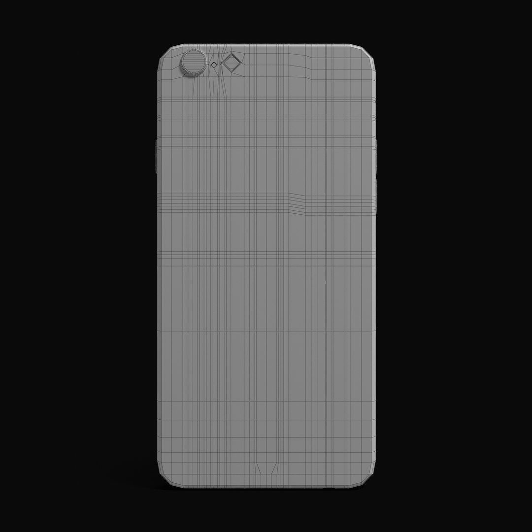 Apple iPhone 6 Gold Low-poly 3D model_21