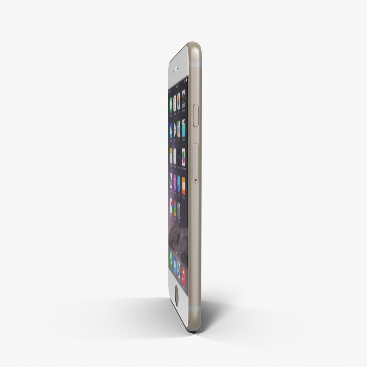 Apple iPhone 6 Gold Low-poly 3D model_17