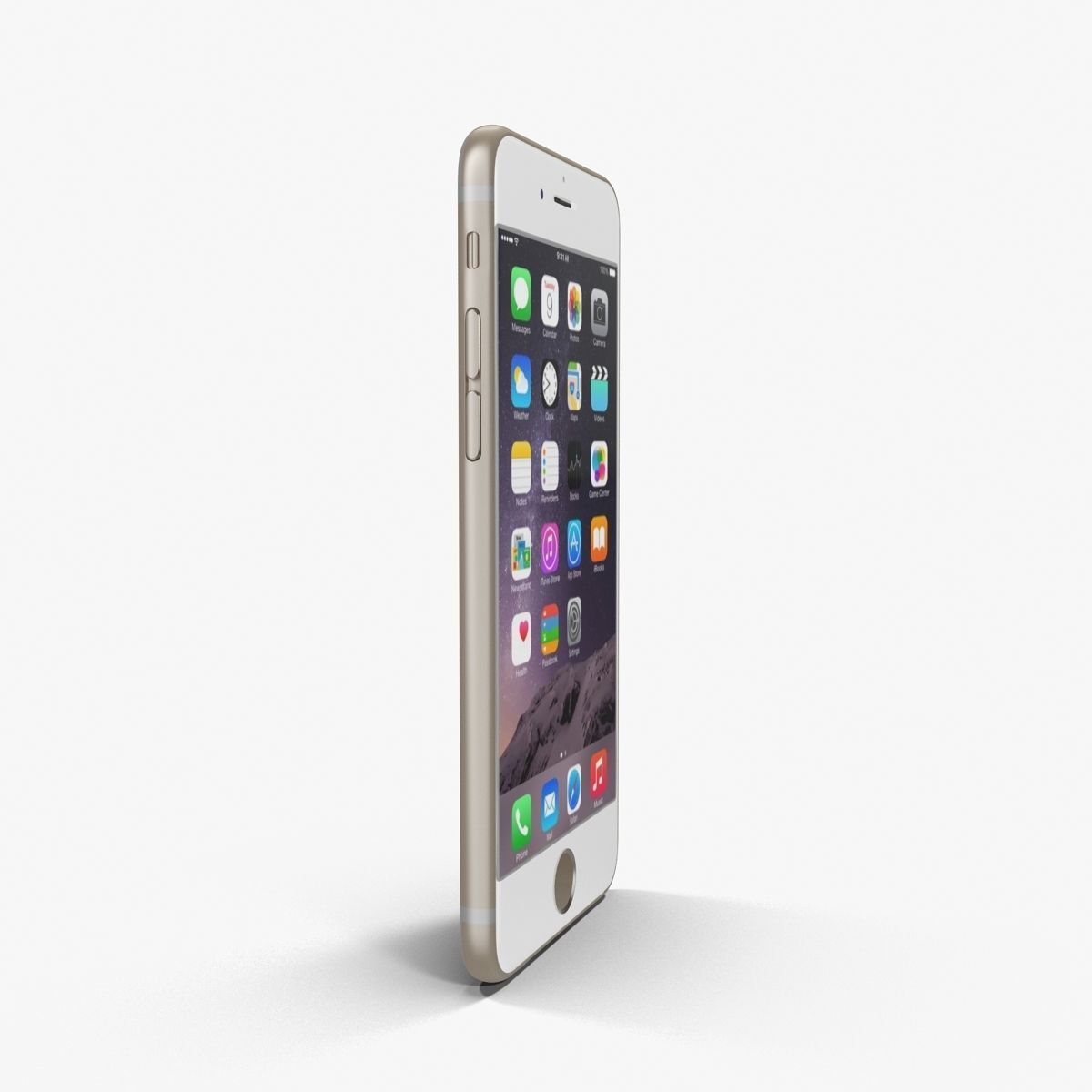 Apple iPhone 6 Gold Low-poly 3D model_11