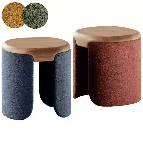 Petal Wood Coffee Table by Bross