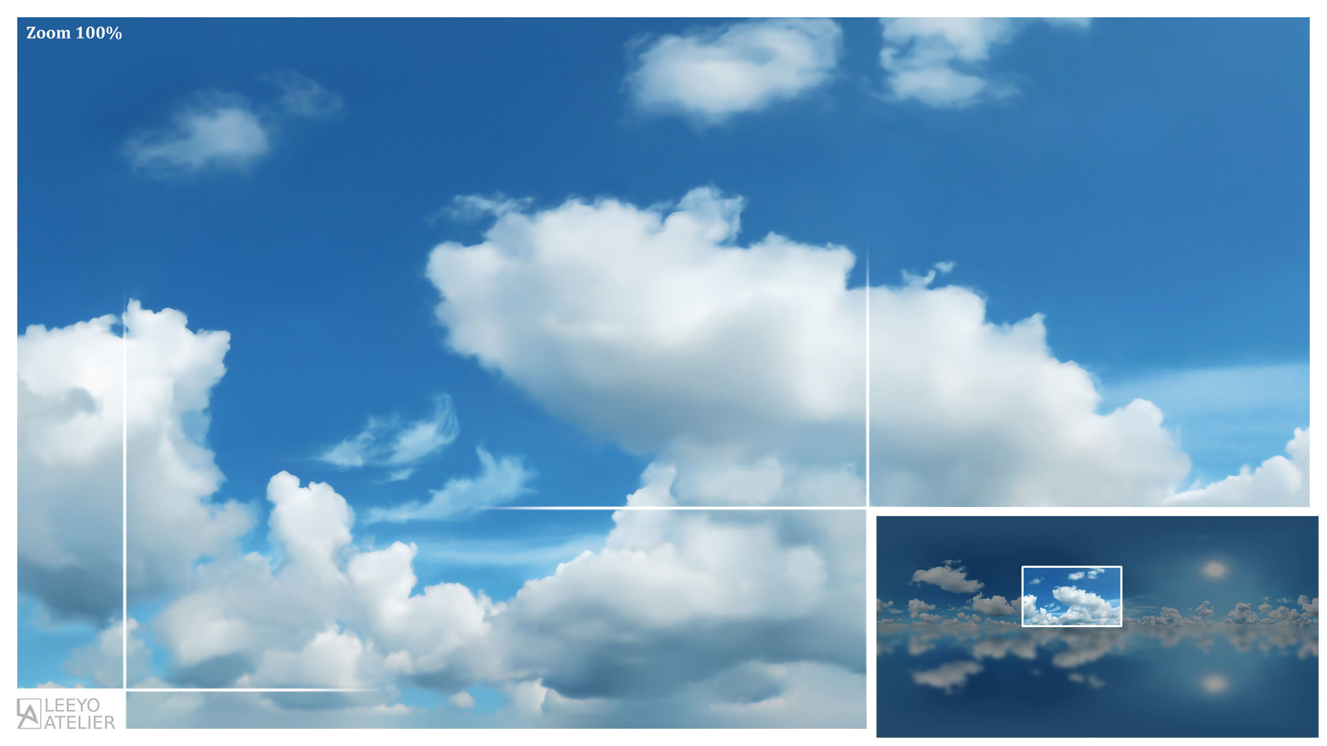 Skies 2 - Stylized - Panoramas 360 degree Texture_3