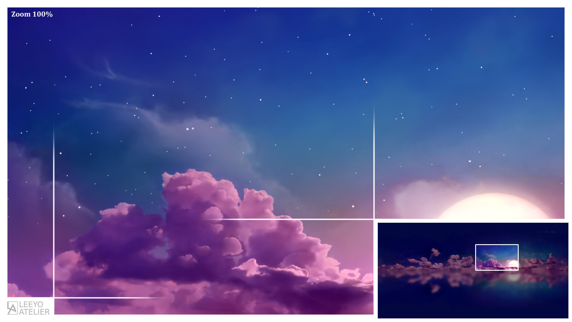 Skies 2 - Stylized - Panoramas 360 degree Texture_4