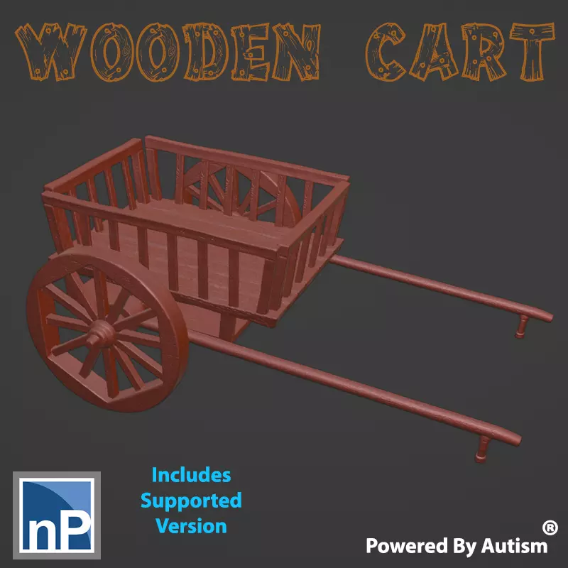 Wooden Cart Free 3D print model