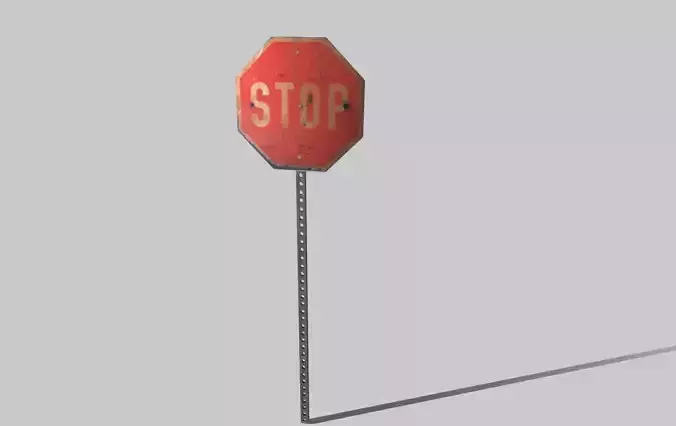 Old Rusty Stop Sign