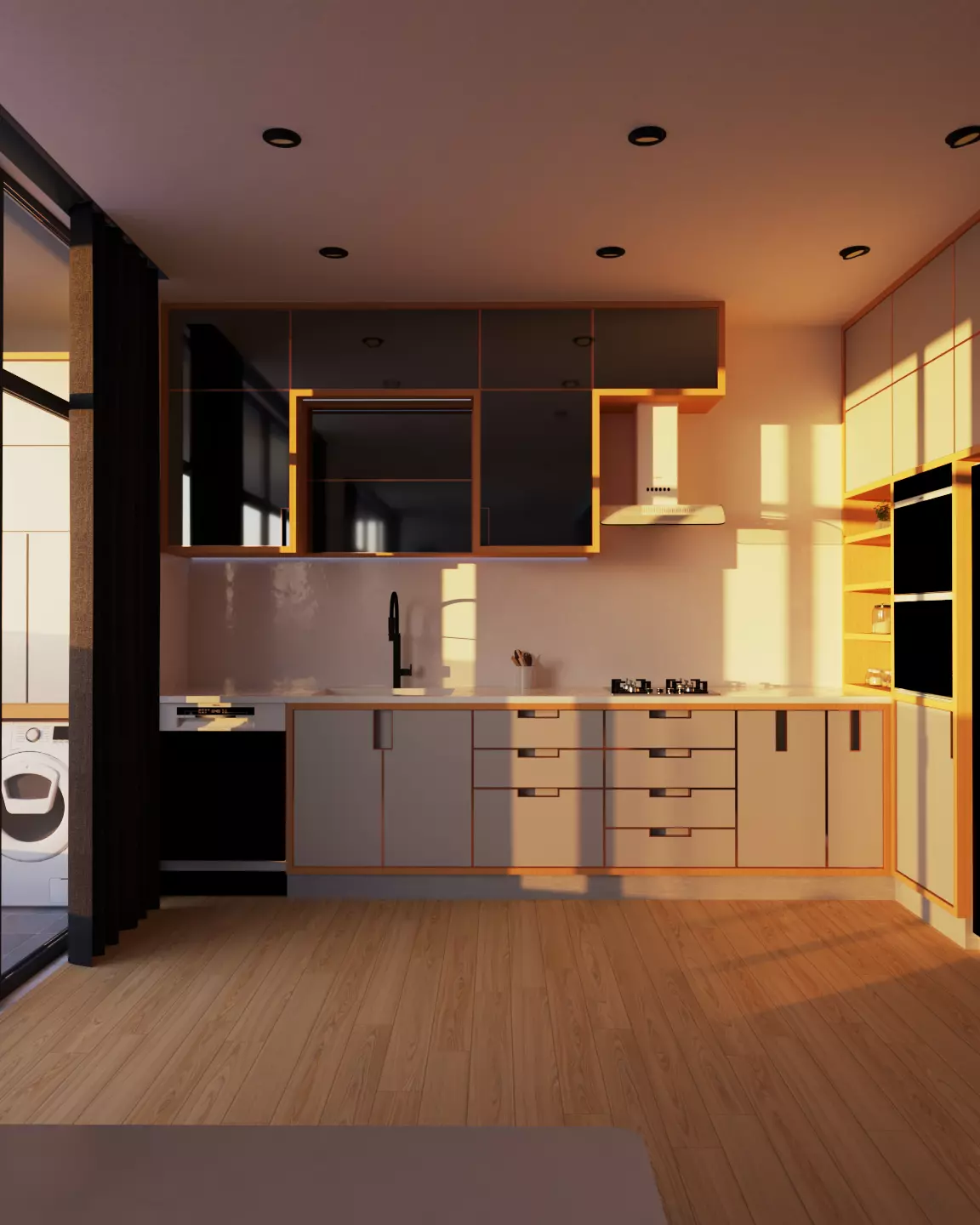 3D Model of a modern kitchen 3D model