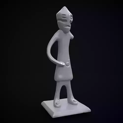 Standing God Statue  3D print model