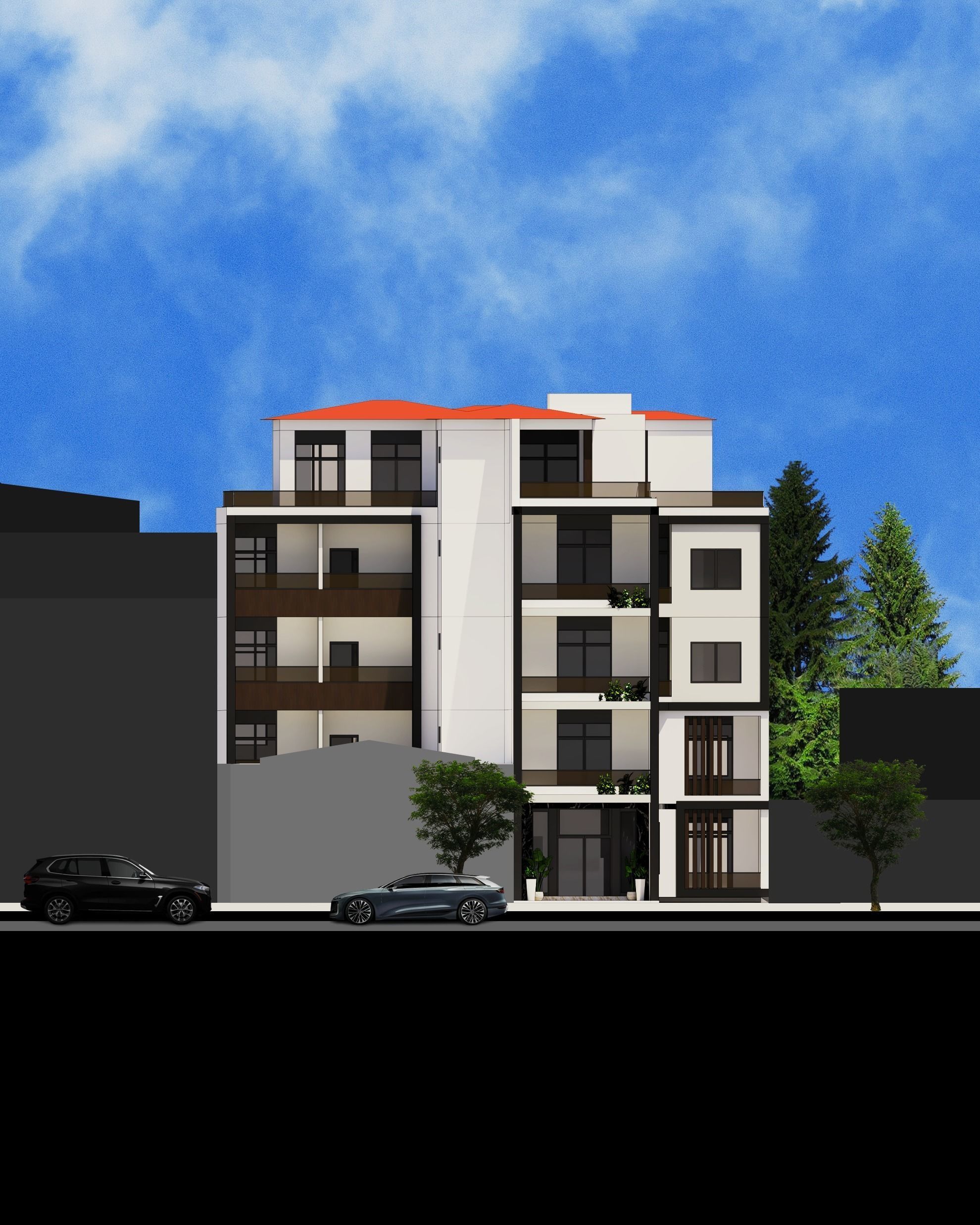 Building Real Estate model with Floor plans  3D model_3