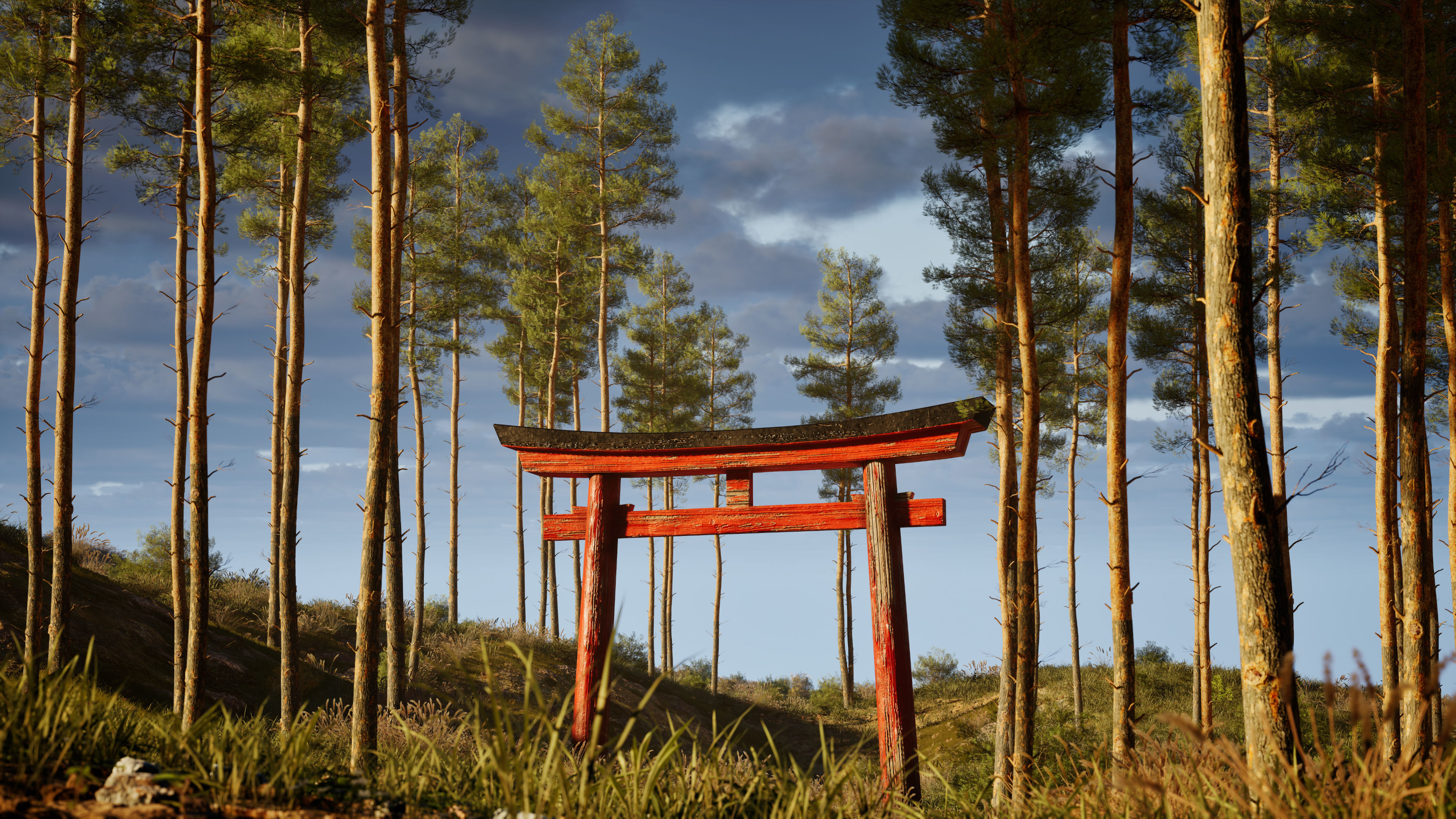 Pine Foliage Collection Game Ready - Low Poly Low-poly 3D model_4