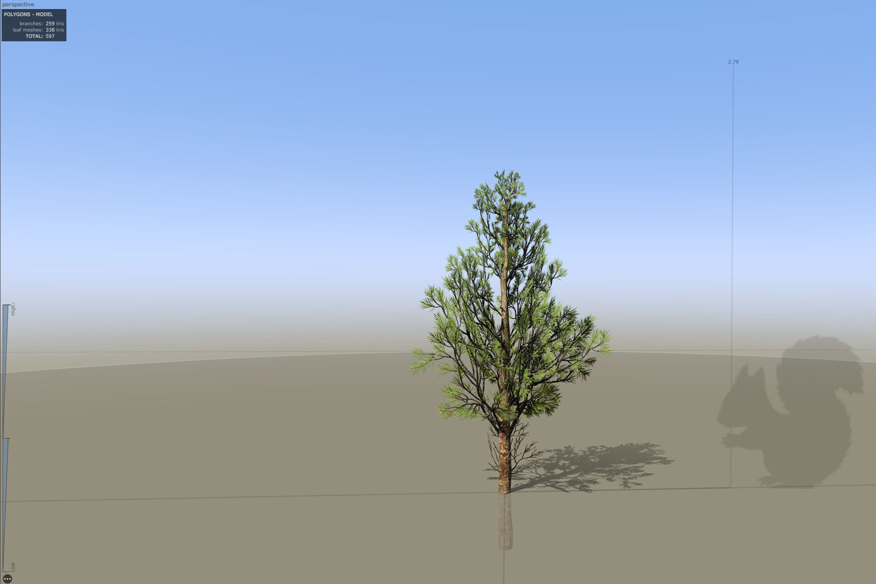 Pine Foliage Collection Game Ready - Low Poly Low-poly 3D model_20