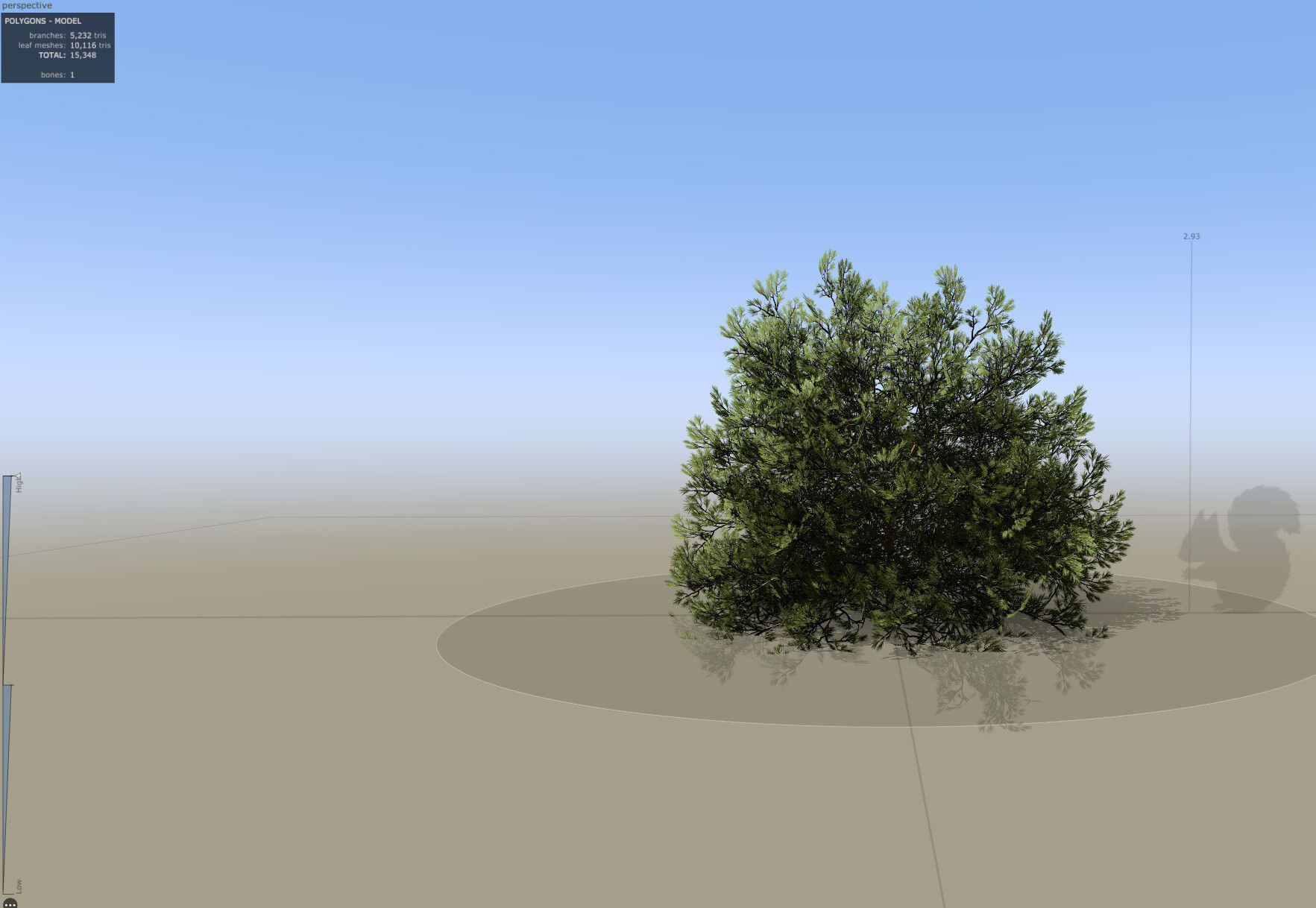 Pine Foliage Collection Game Ready - Low Poly Low-poly 3D model_16