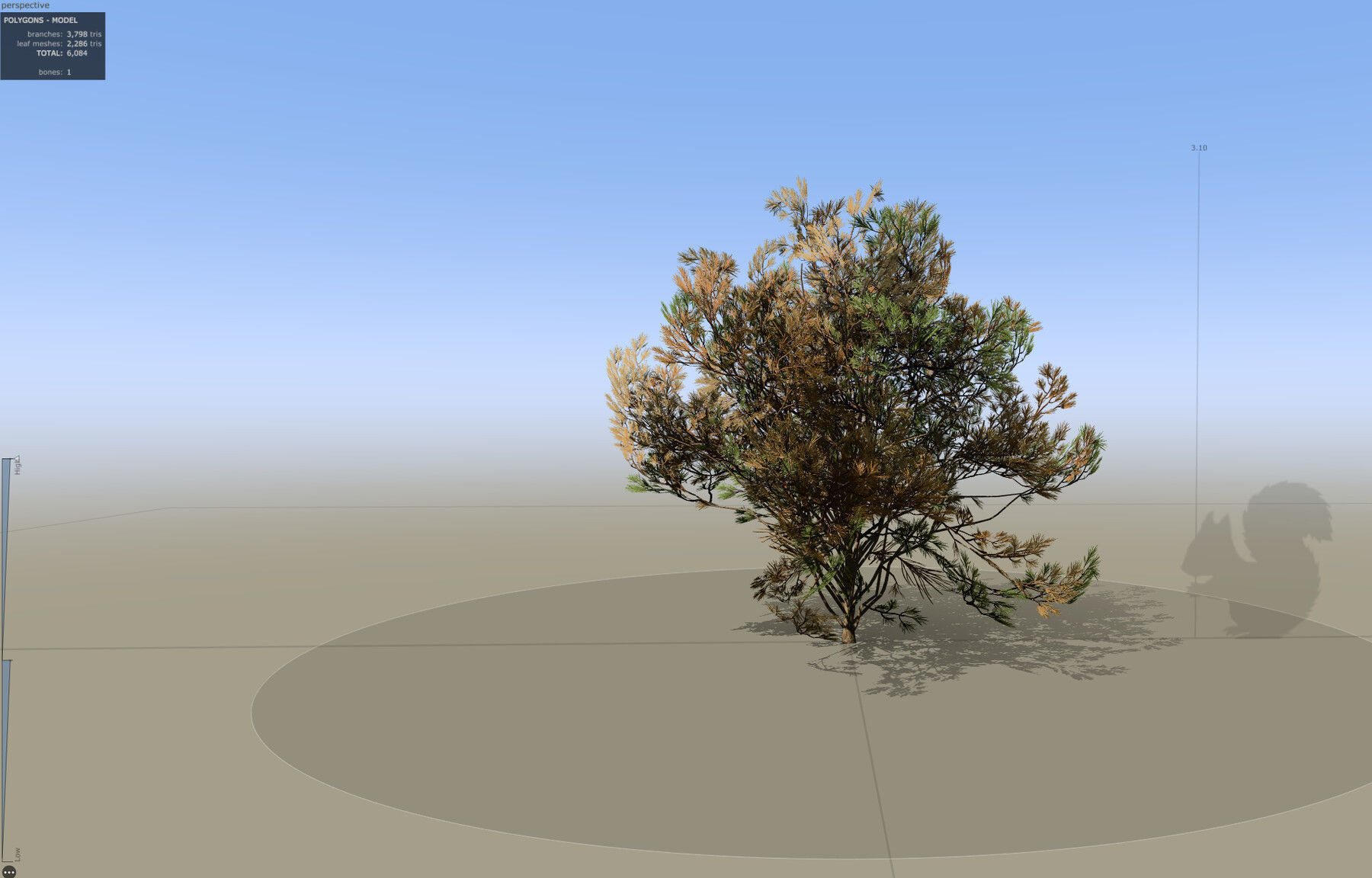 Pine Foliage Collection Game Ready - Low Poly Low-poly 3D model_18