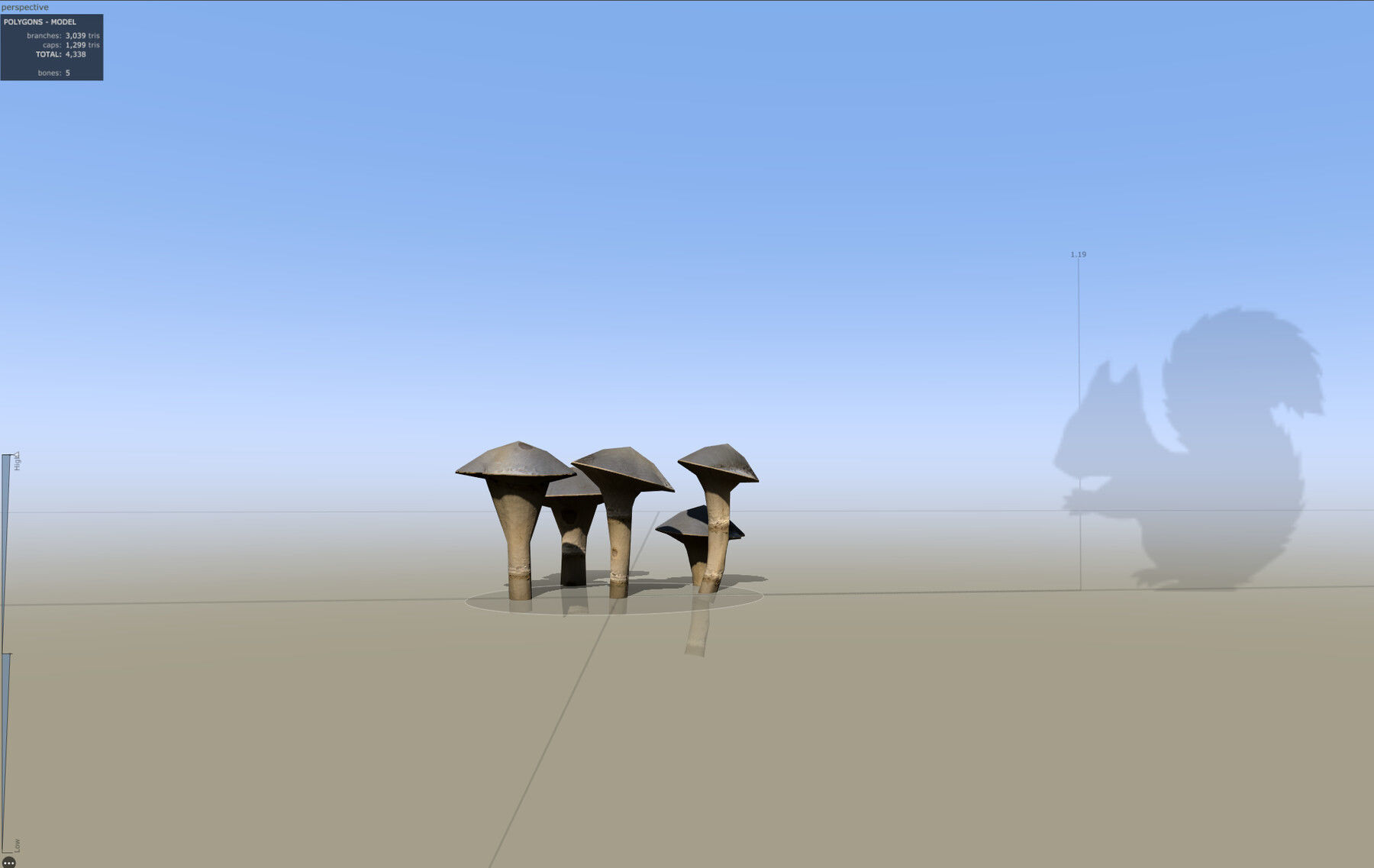 Pine Foliage Collection Game Ready - Low Poly Low-poly 3D model_26