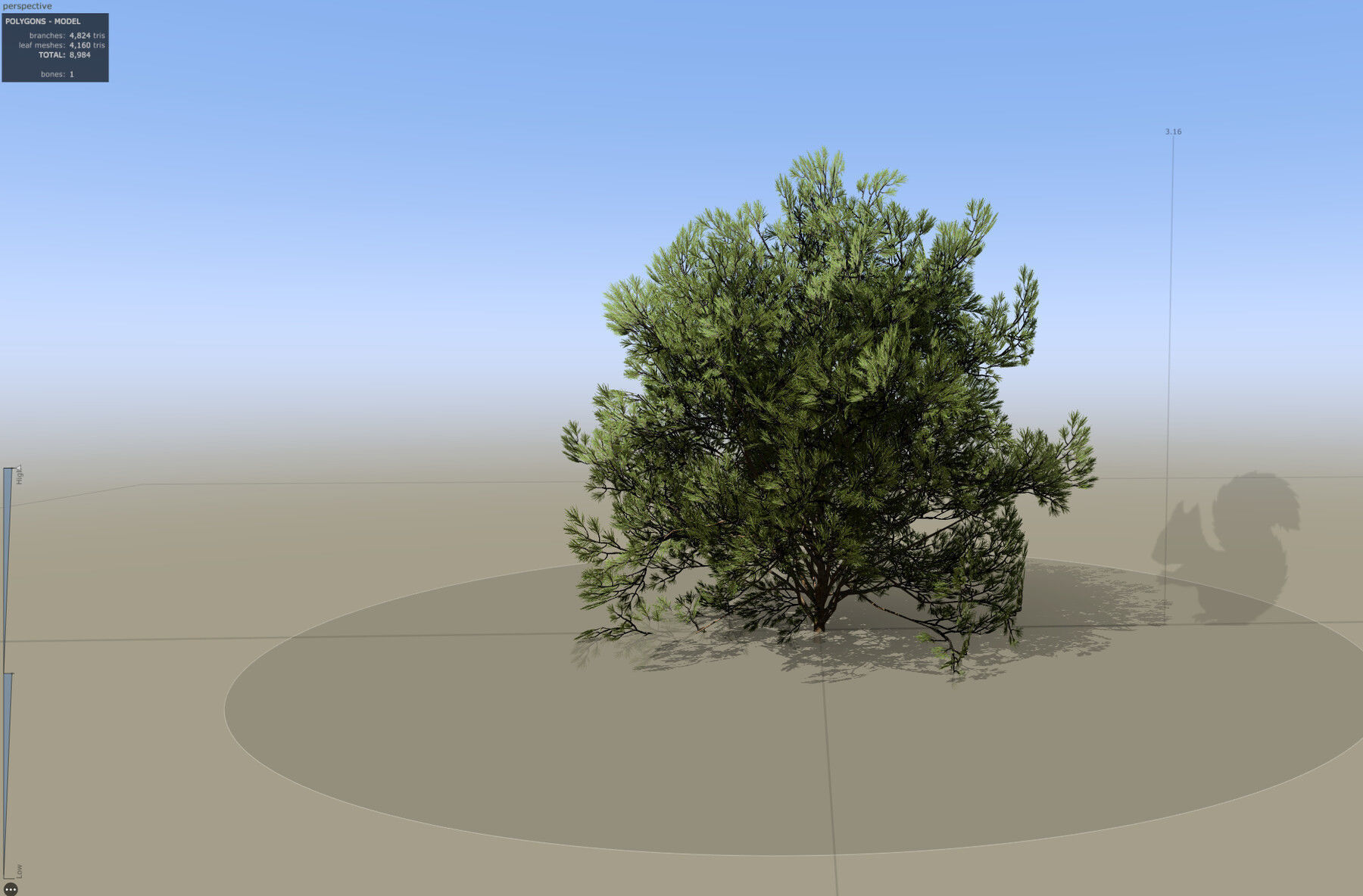 Pine Foliage Collection Game Ready - Low Poly Low-poly 3D model_17