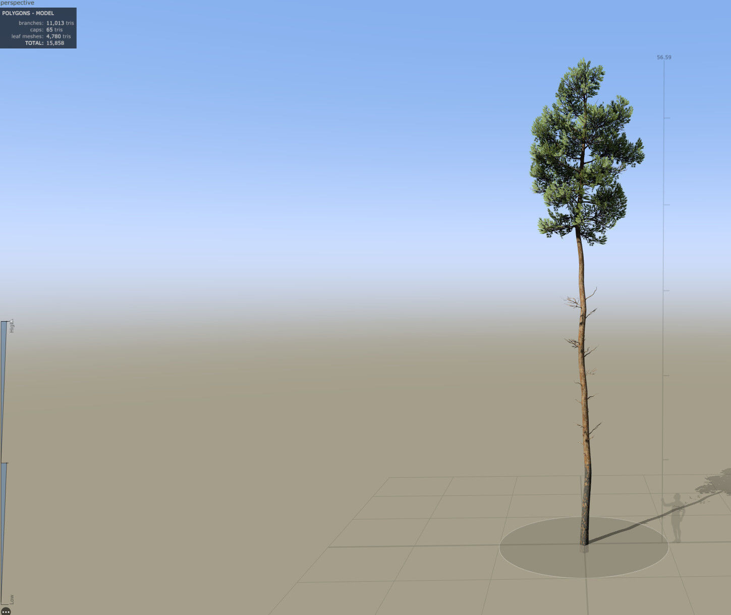 Pine Foliage Collection Game Ready - Low Poly Low-poly 3D model_12