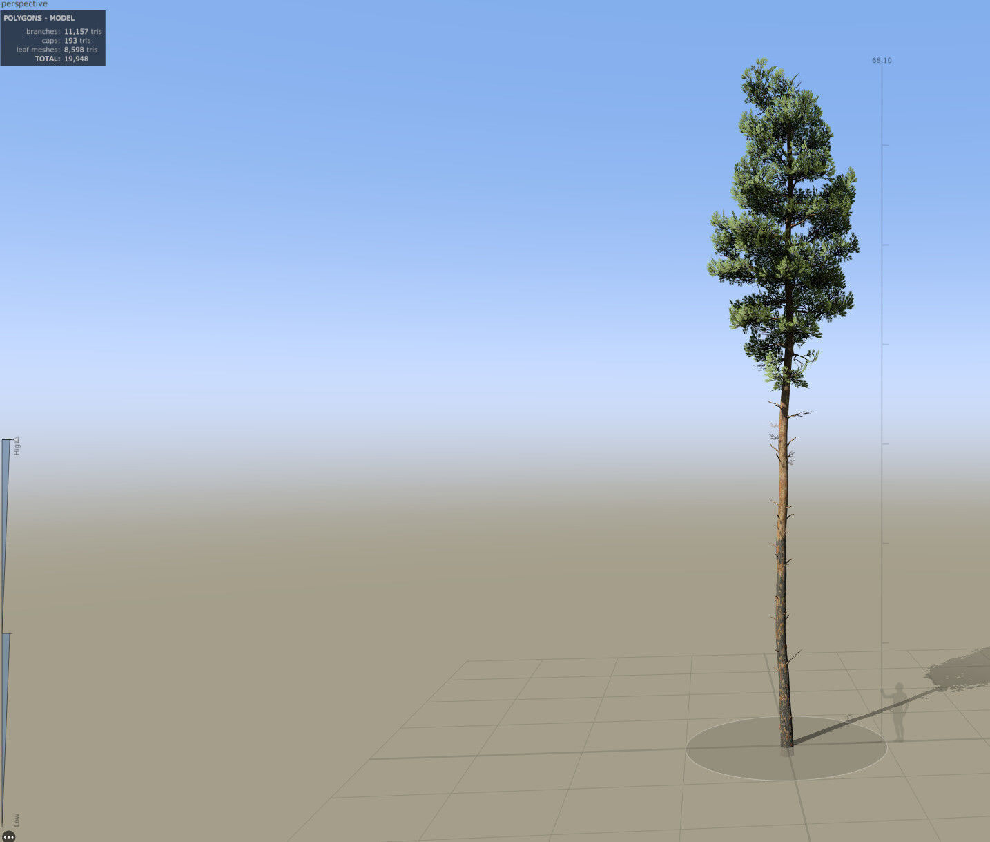 Pine Foliage Collection Game Ready - Low Poly Low-poly 3D model_9