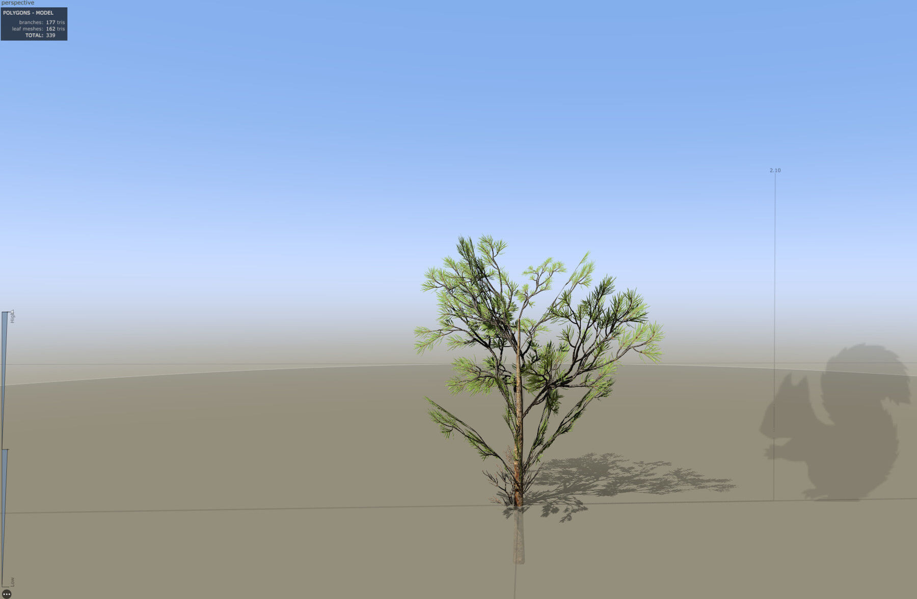 Pine Foliage Collection Game Ready - Low Poly Low-poly 3D model_24