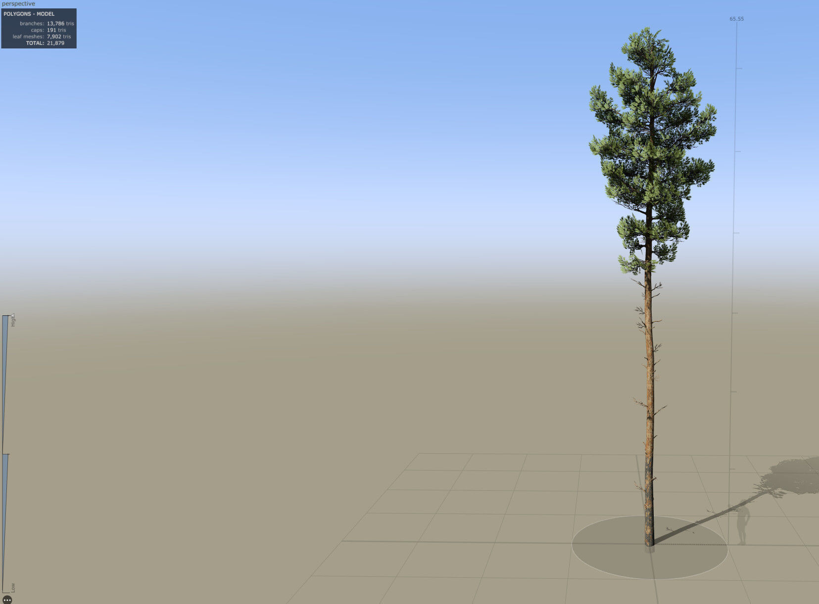 Pine Foliage Collection Game Ready - Low Poly Low-poly 3D model_11
