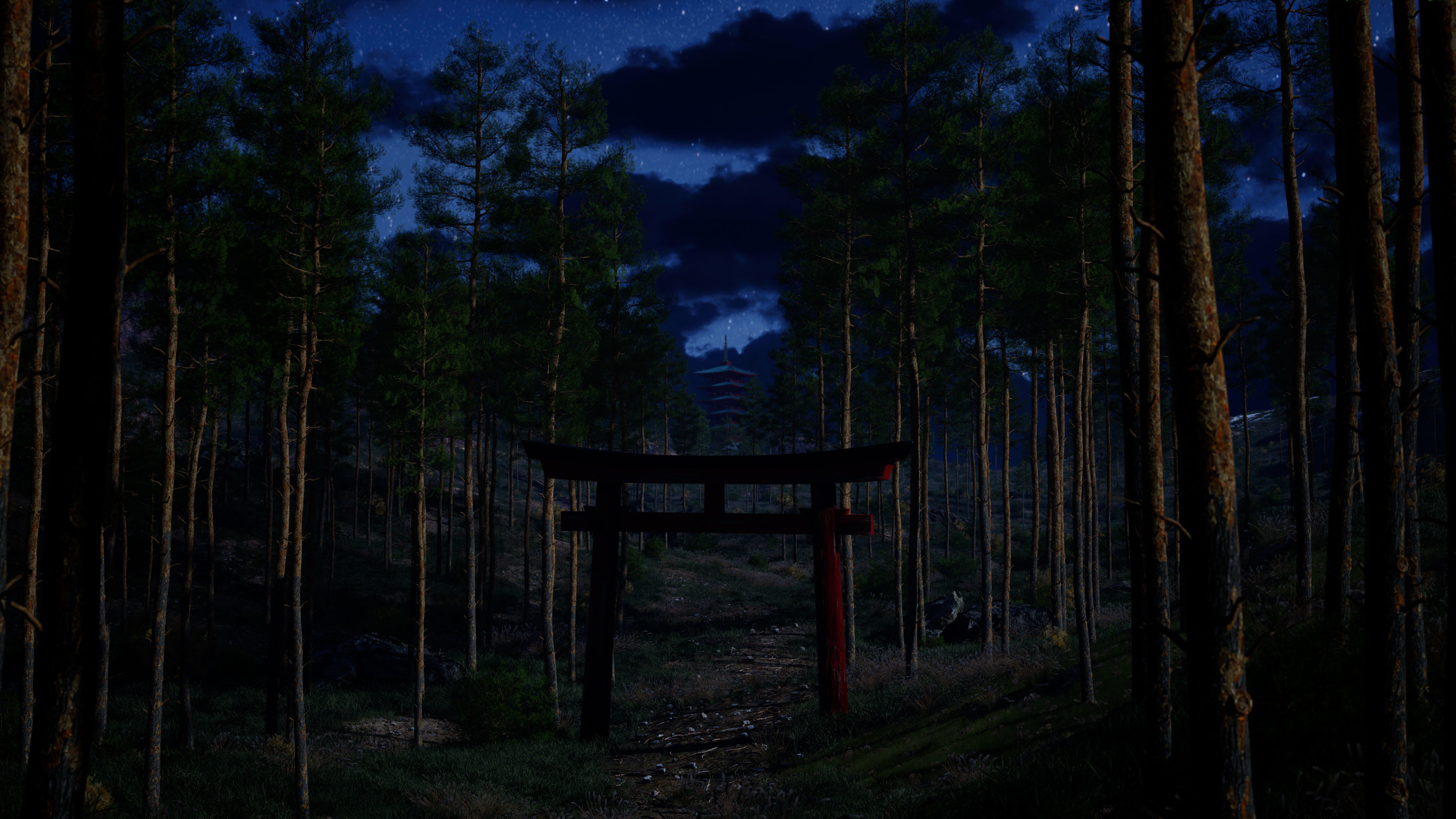 Pine Foliage Collection Game Ready - Low Poly Low-poly 3D model_3