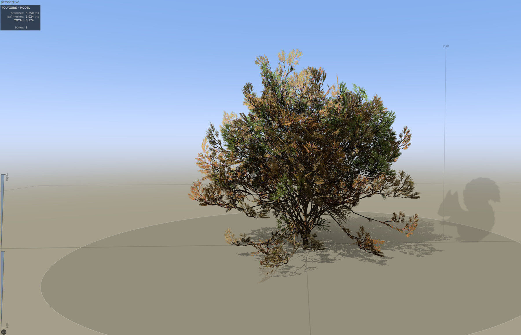 Pine Foliage Collection Game Ready - Low Poly Low-poly 3D model_19
